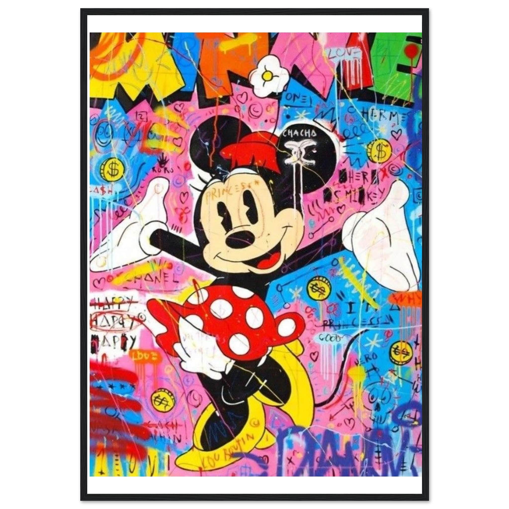 Gelato Print Material 70x100 cm / 28x40″ Tableau Minnie Street Art