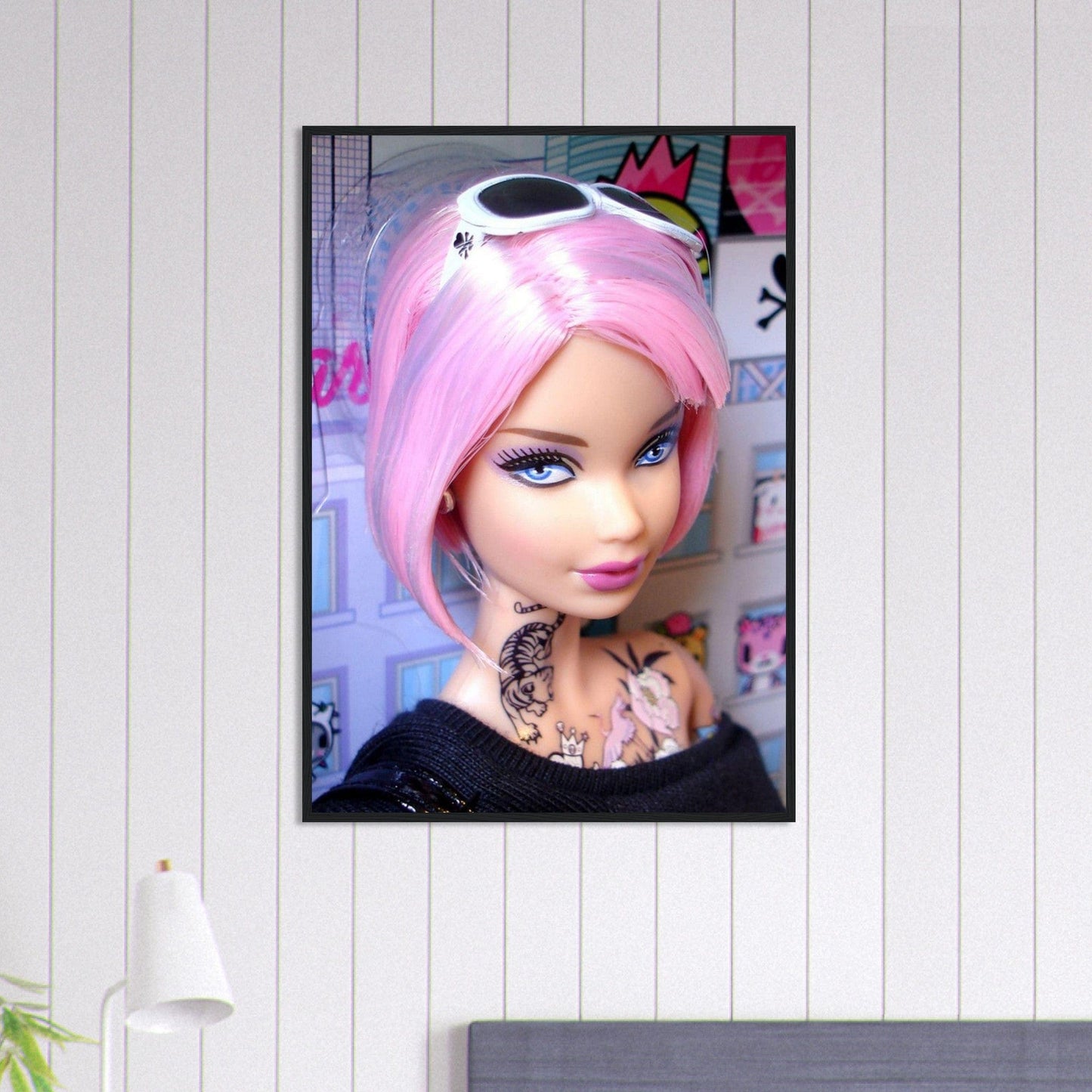 Canvanation Print Material 70x100 cm / 28x40″ Tableau Barbie Street Art