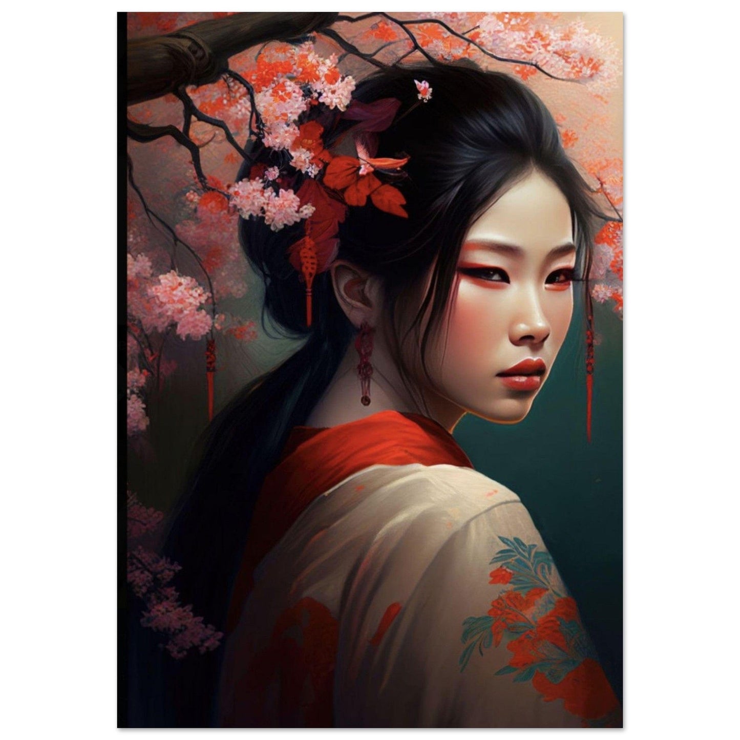 Gelato Print Material A1 (59.4 x 84.1  cm) Portrait De Femme En Peinture