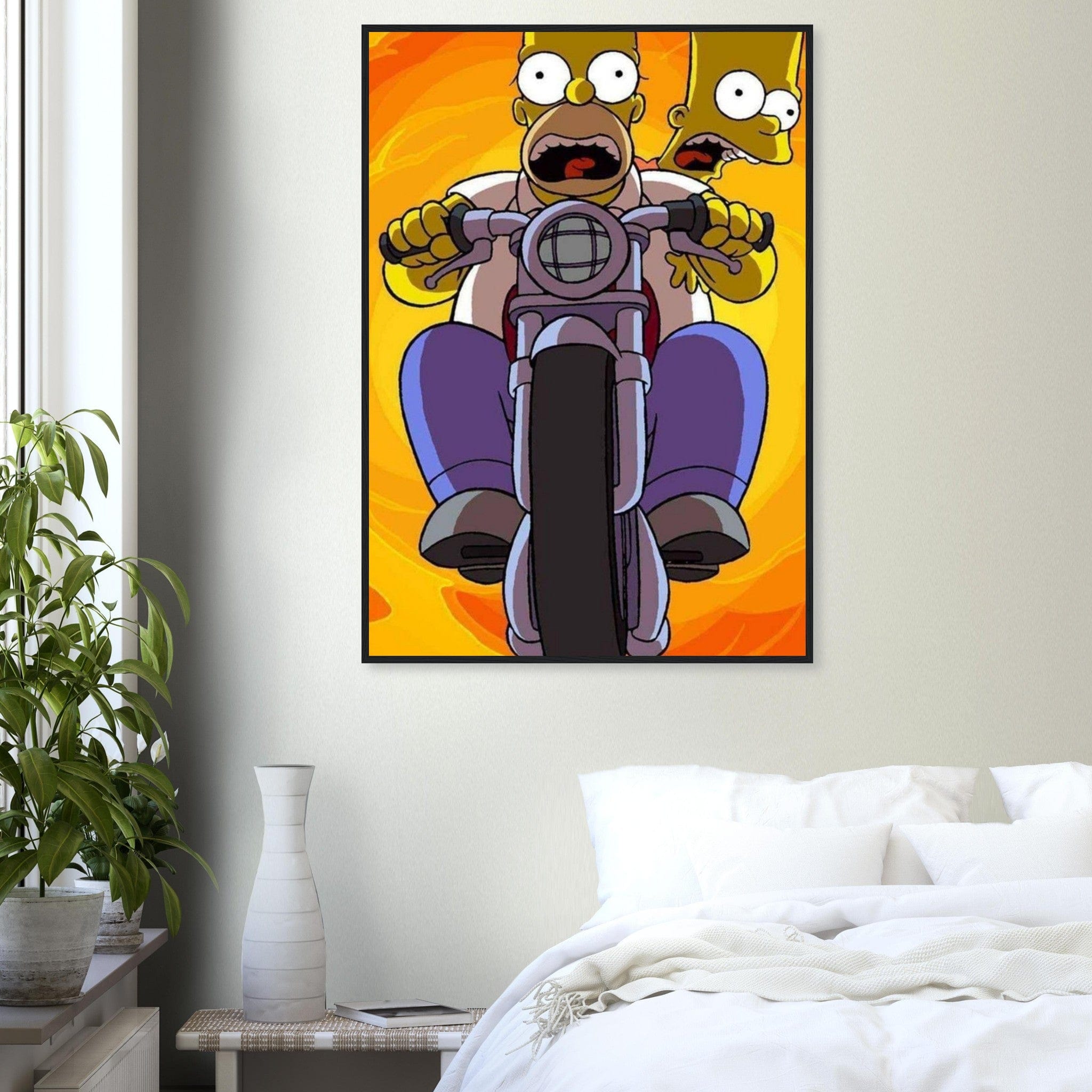 Canvanation Print Material 70x100 cm / 28x40″ / Tableau Poster Et Tableau Bart Et Homer