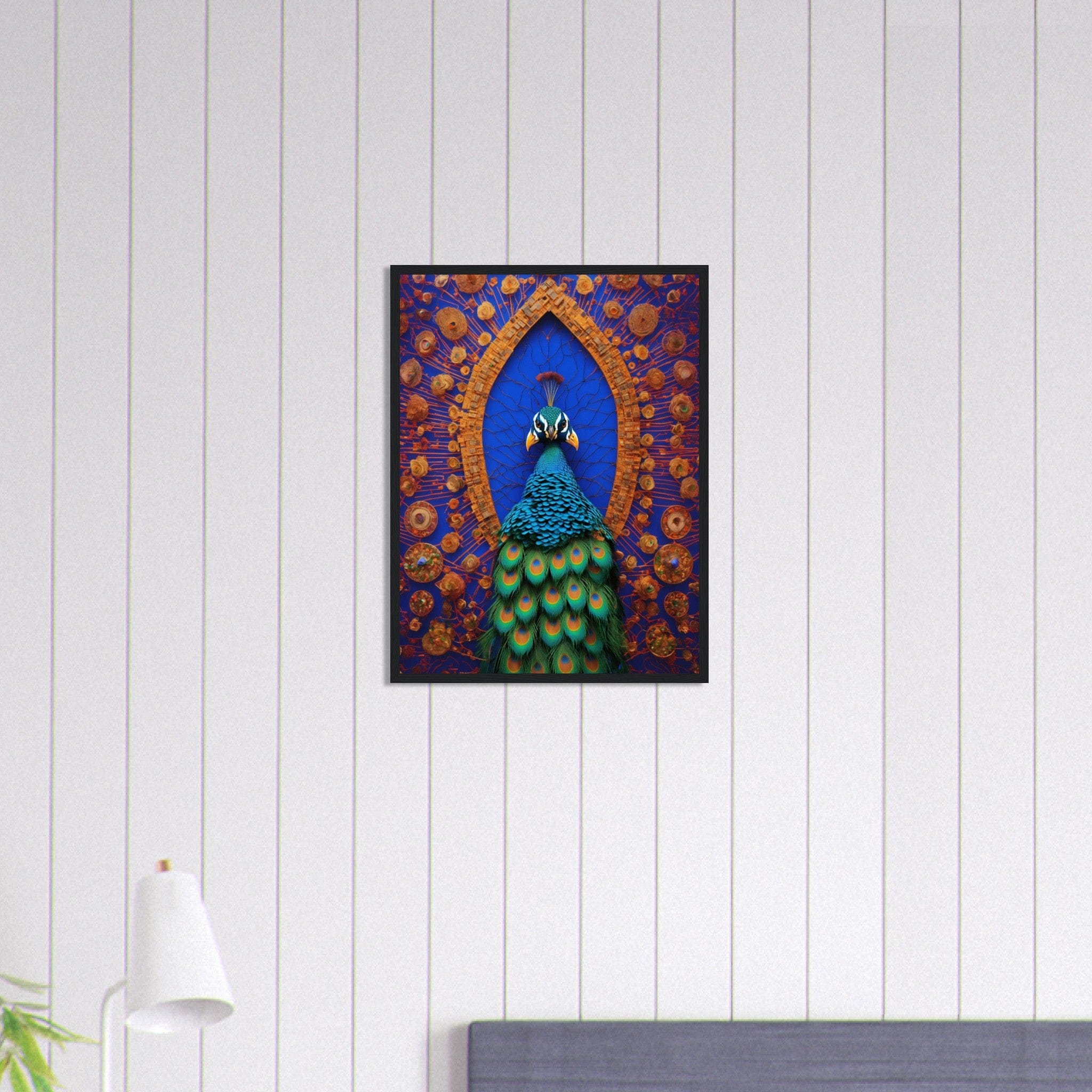 Canvanation Print Material 45x60 cm / 18x24″ Tableau Paon Splendeur Royale