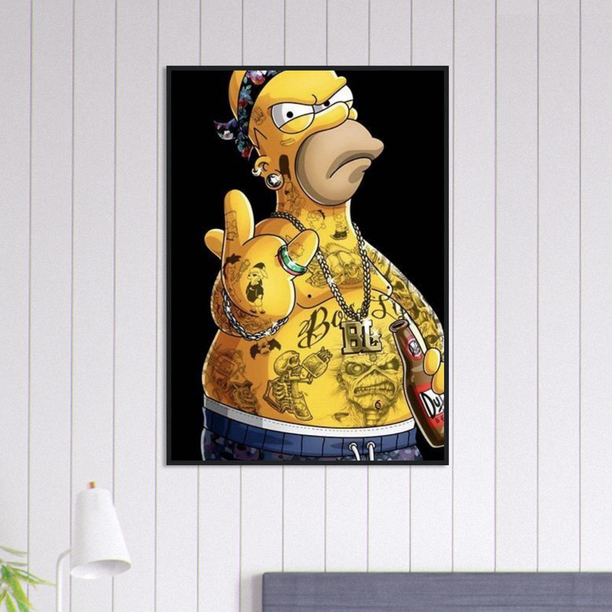 Canvanation Print Material 70x100 cm / 28x40″ Tableau Simpson Tatoué