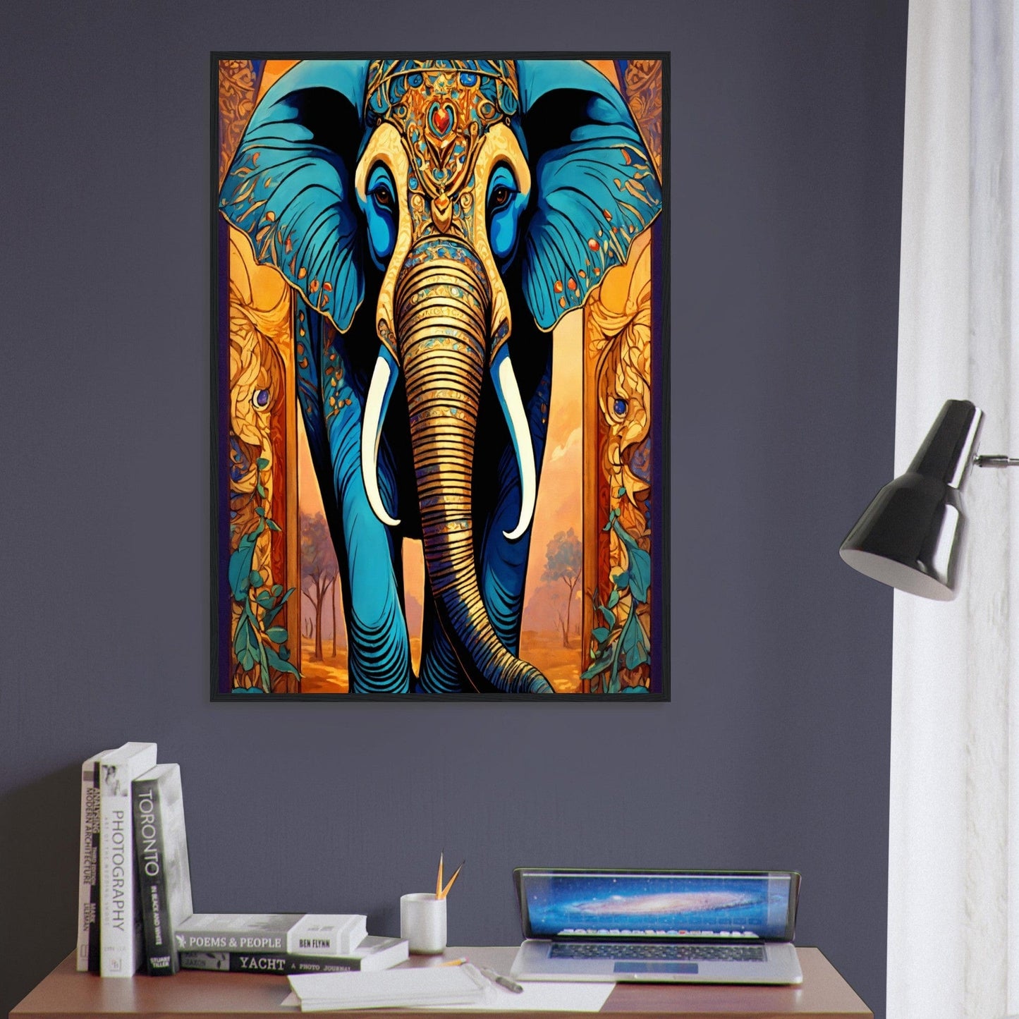Canvanation Print Material Tableau Elephant Roi Des Plaines