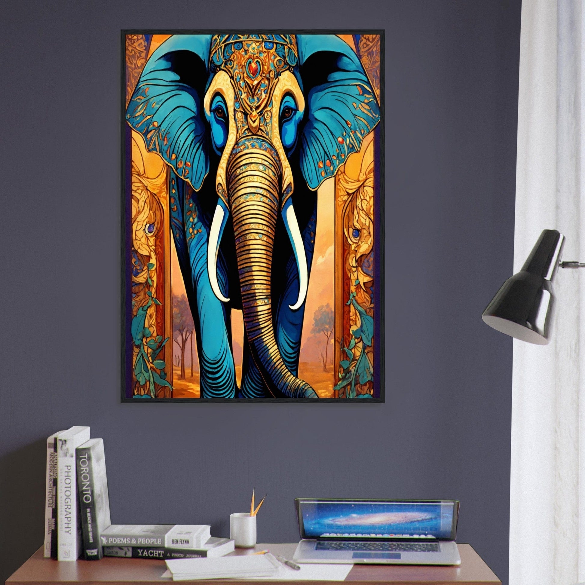 Canvanation Print Material Tableau Elephant Roi Des Plaines