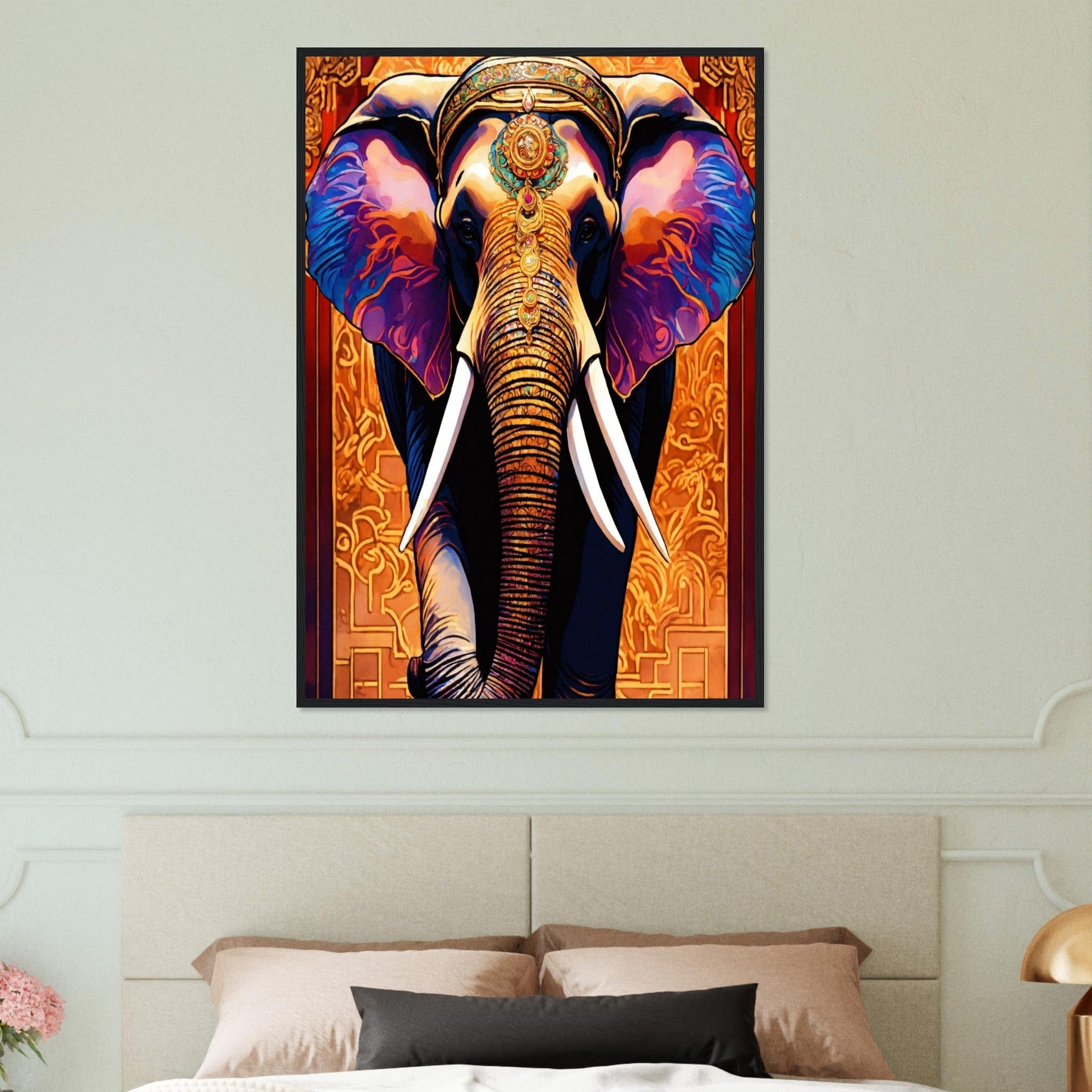Canvanation Print Material Tableau Elephant Rêve Africain