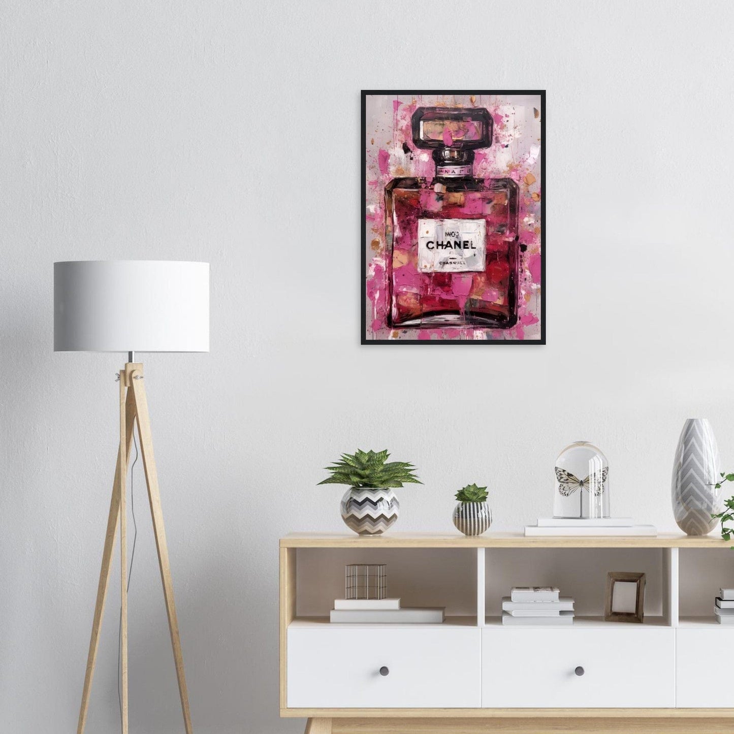 Canvanation 50x70 cm / 20x28″ / 1 Cadre Chanel Rose
