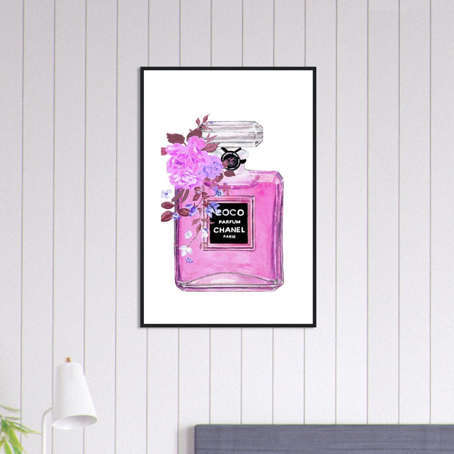Canvanation Print Material 60x90 cm / 24x36″ Tableau Chanel Numéro 5 Rose