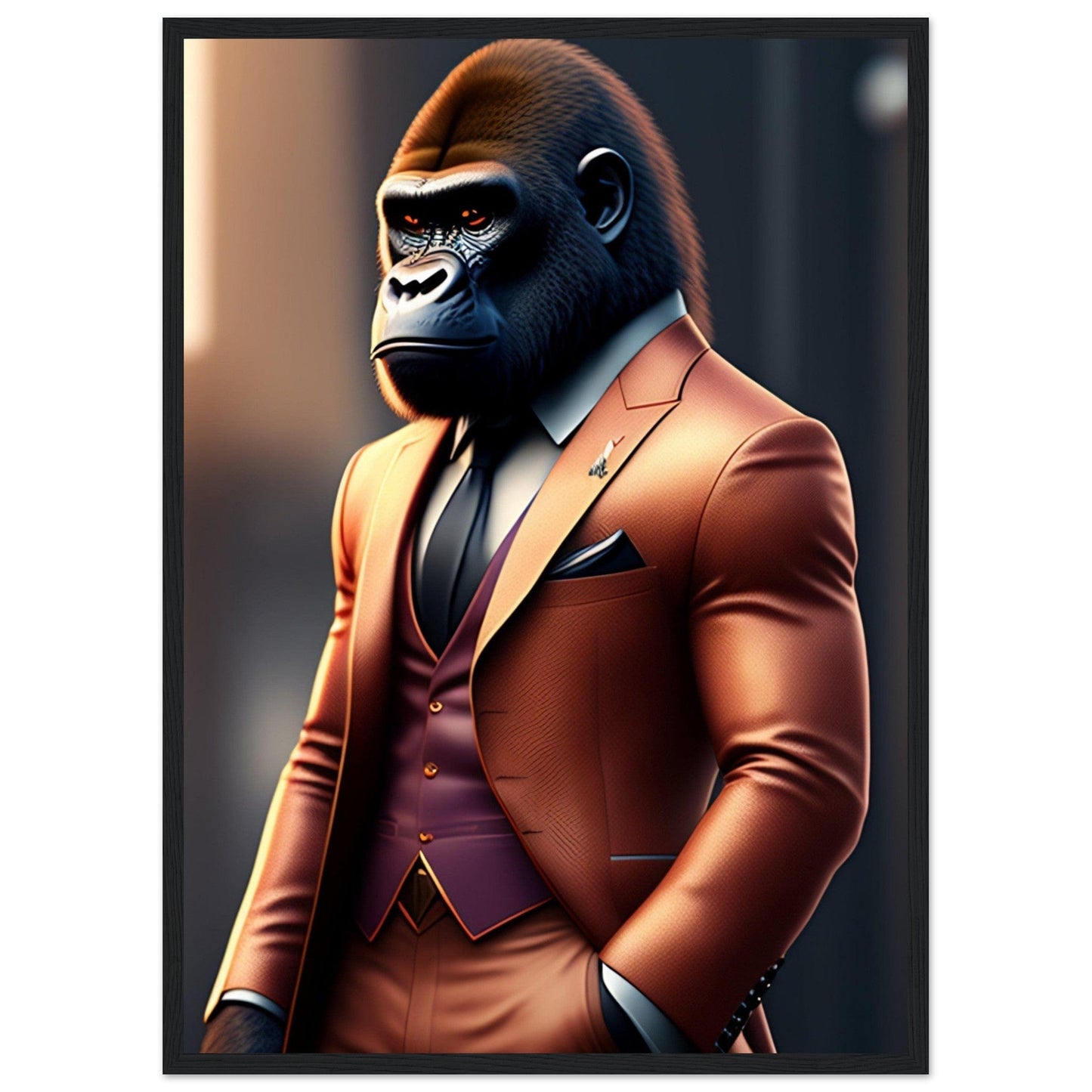 Canvanation Print Material 50x70 cm / 20x28″ Tableau Street Art Gorille