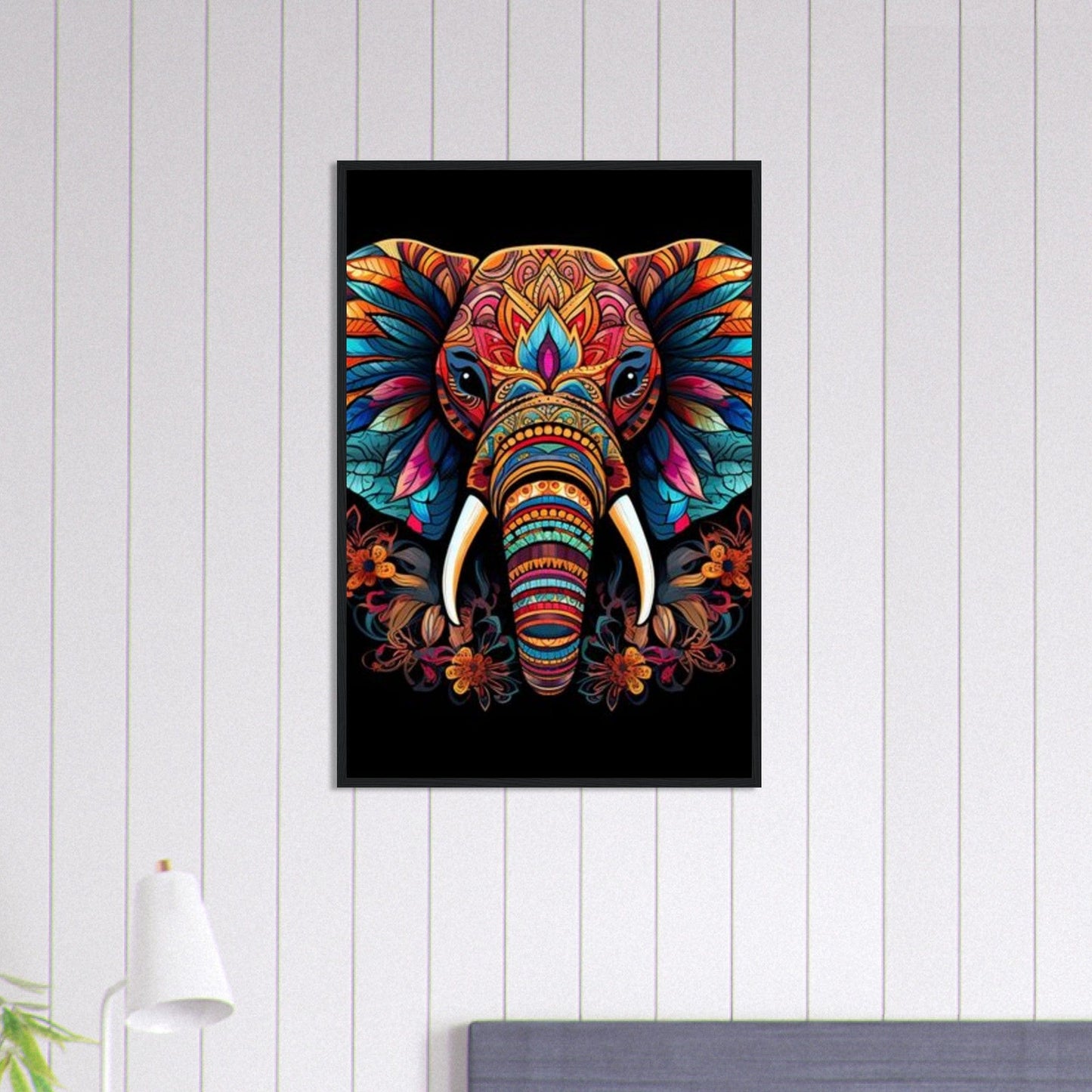 Canvanation Print Material 60x90 cm / 24x36″ Tableau Elephant Éléphant Solitaire