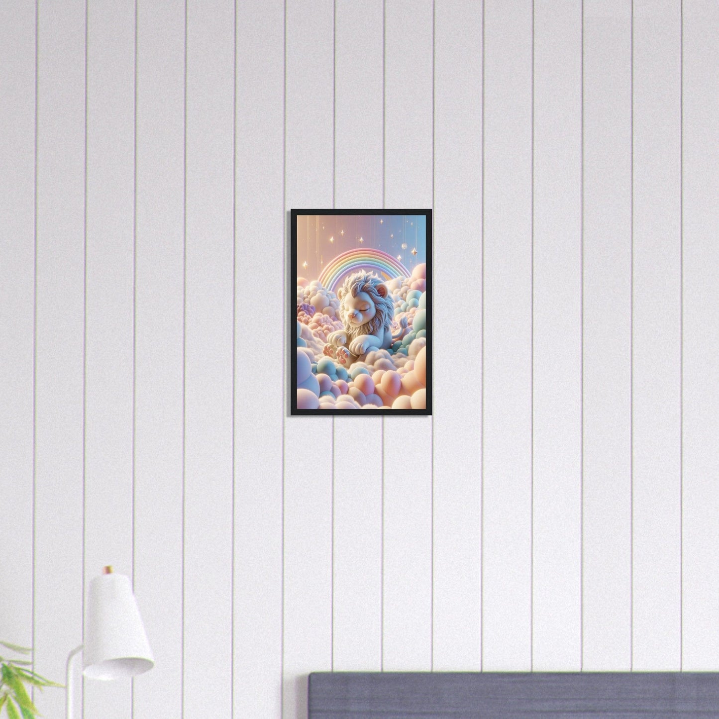 Canvanation Print Material 30x45 cm / 12x18″ Tableau Lionceau Cœur D'ange
