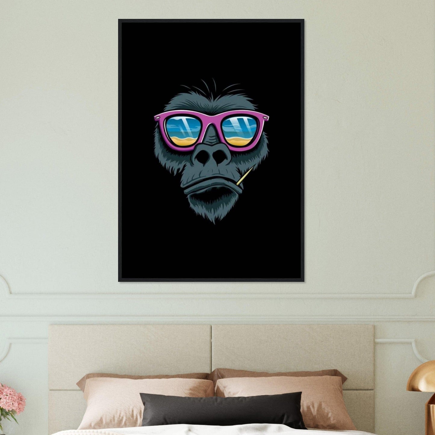 Canvanation Print Material Tableau Gorille Plage