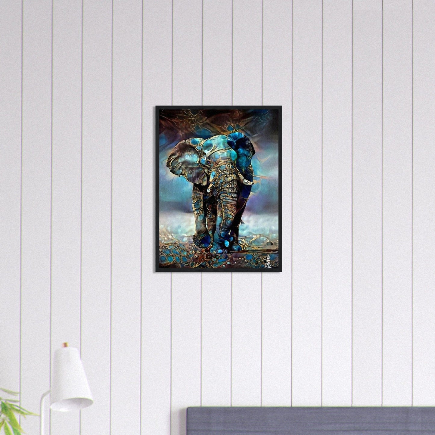 Canvanation Print Material 45x60 cm / 18x24″ Tableau Elephant Trésor de la Nature