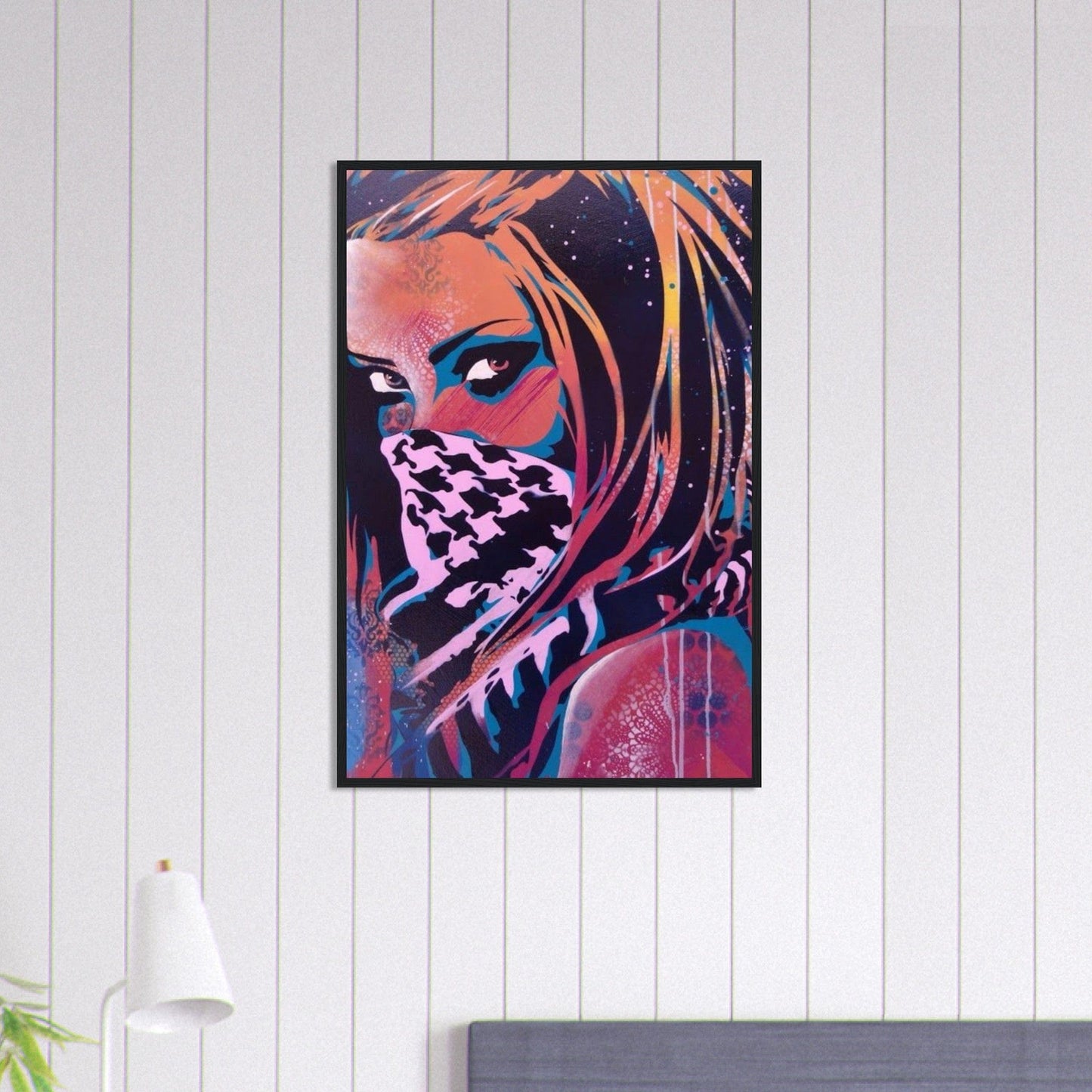 Canvanation Print Material 60x90 cm / 24x36″ Tableau Street Art Femme Gang