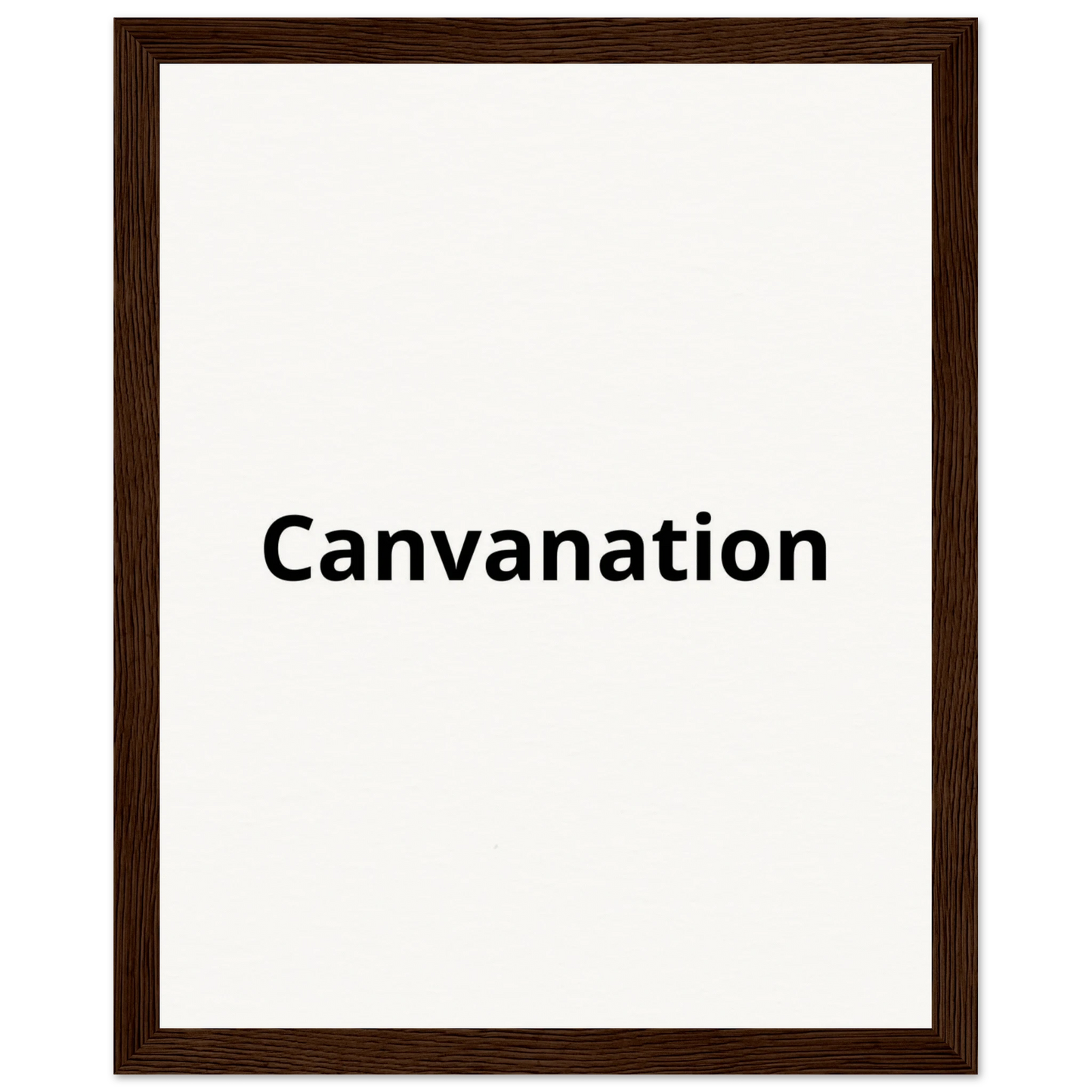Canvanation Print Material 20x25 cm / 8x10″ / Cadre en bois foncé Tableau Personnalisé