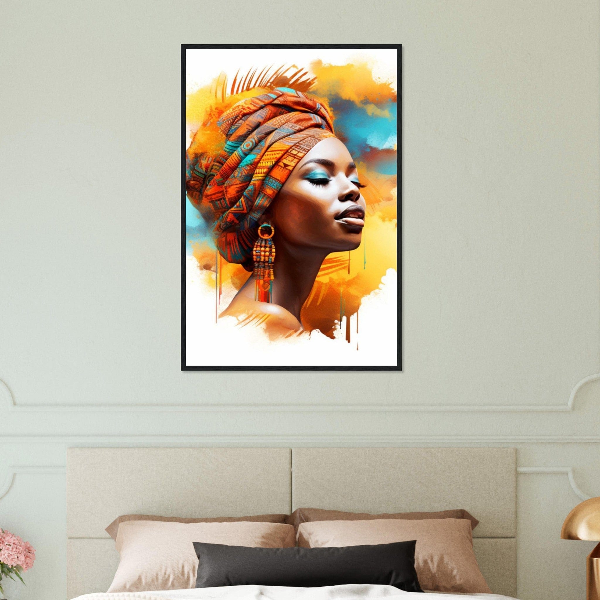 Canvanation Print Material 60x90 cm / 24x36″ Art Africain peinture Femme