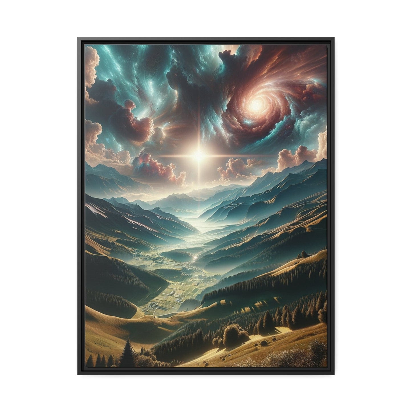 Printify Canvas 76.20 Cm" x 101.60 Cm" (Vertical) Tableau Au sommet des émotions : Les crêtes de l'émerveillement