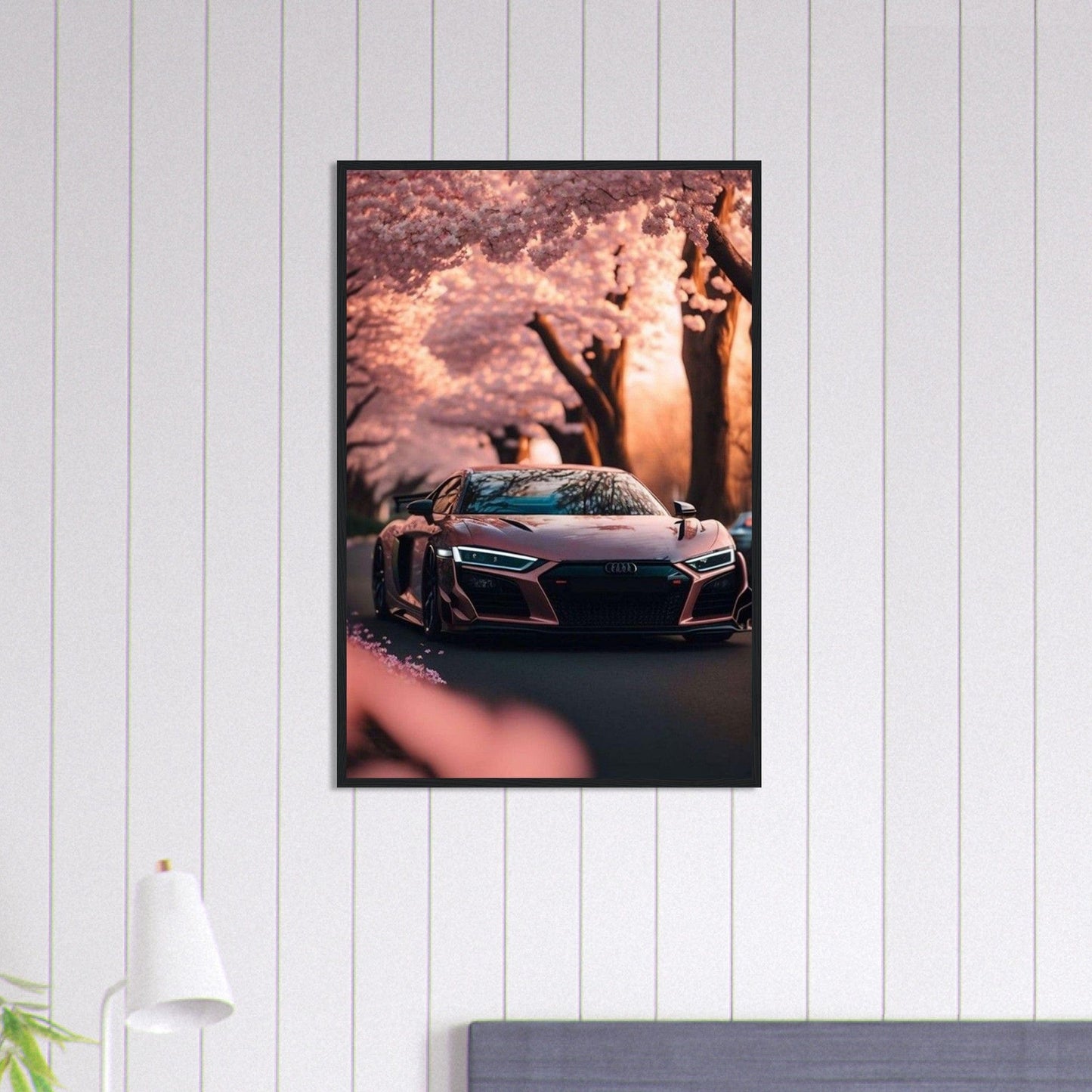 Canvanation Print Material 60x90 cm / 24x36″ Tableau Voiture Audi Rose