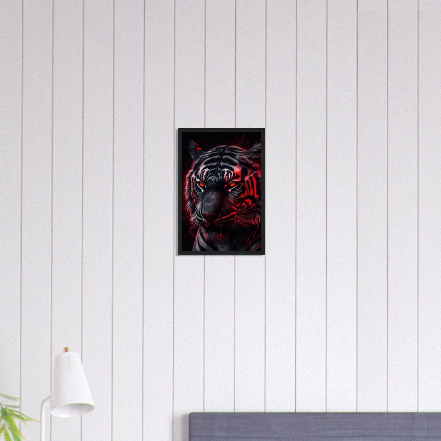 Canvanation Print Material 30x45 cm / 12x18″ Tableau Tigre Yeux Rouge