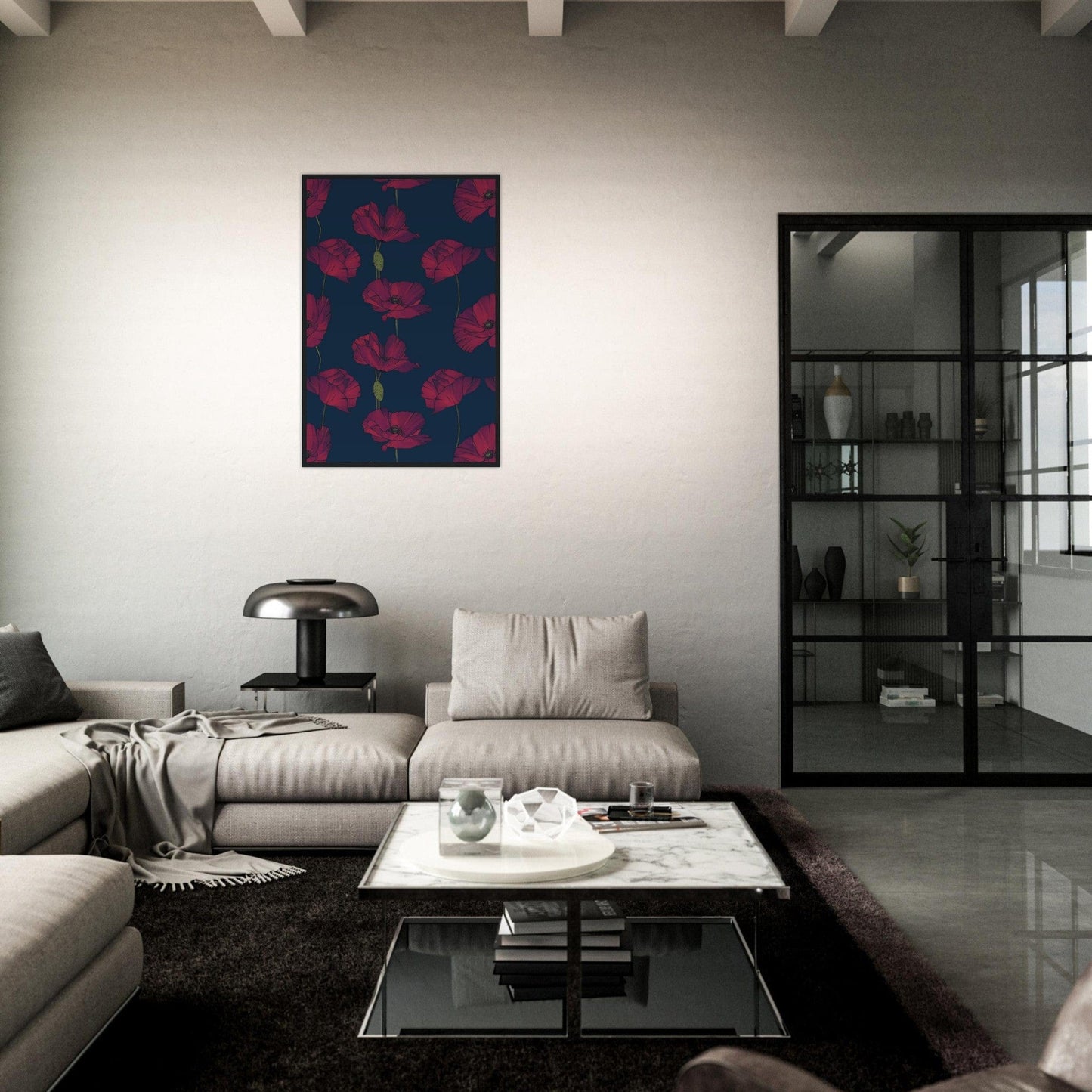 Canvanation Print Material Tableau De Coquelicot