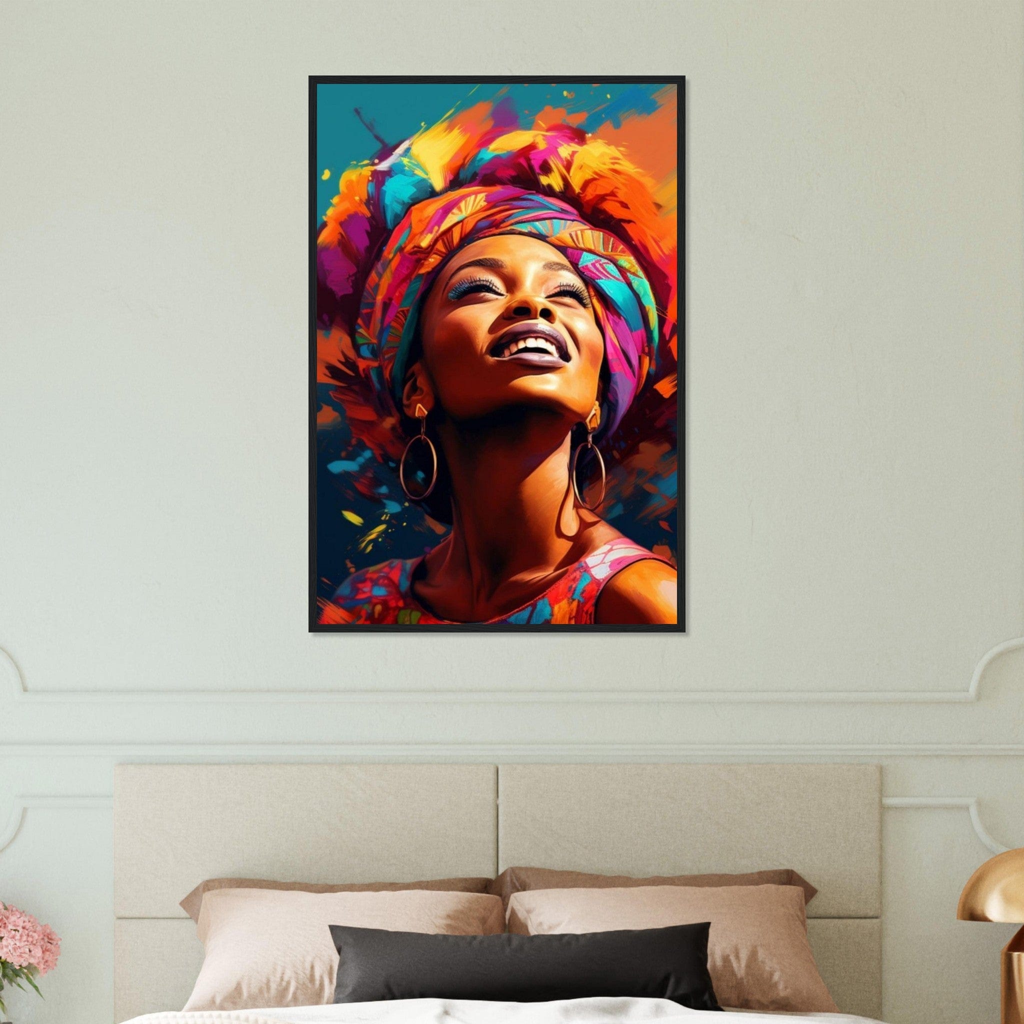 Canvanation Print Material 60x90 cm / 24x36″ Tableau Femme Africaine Couleur