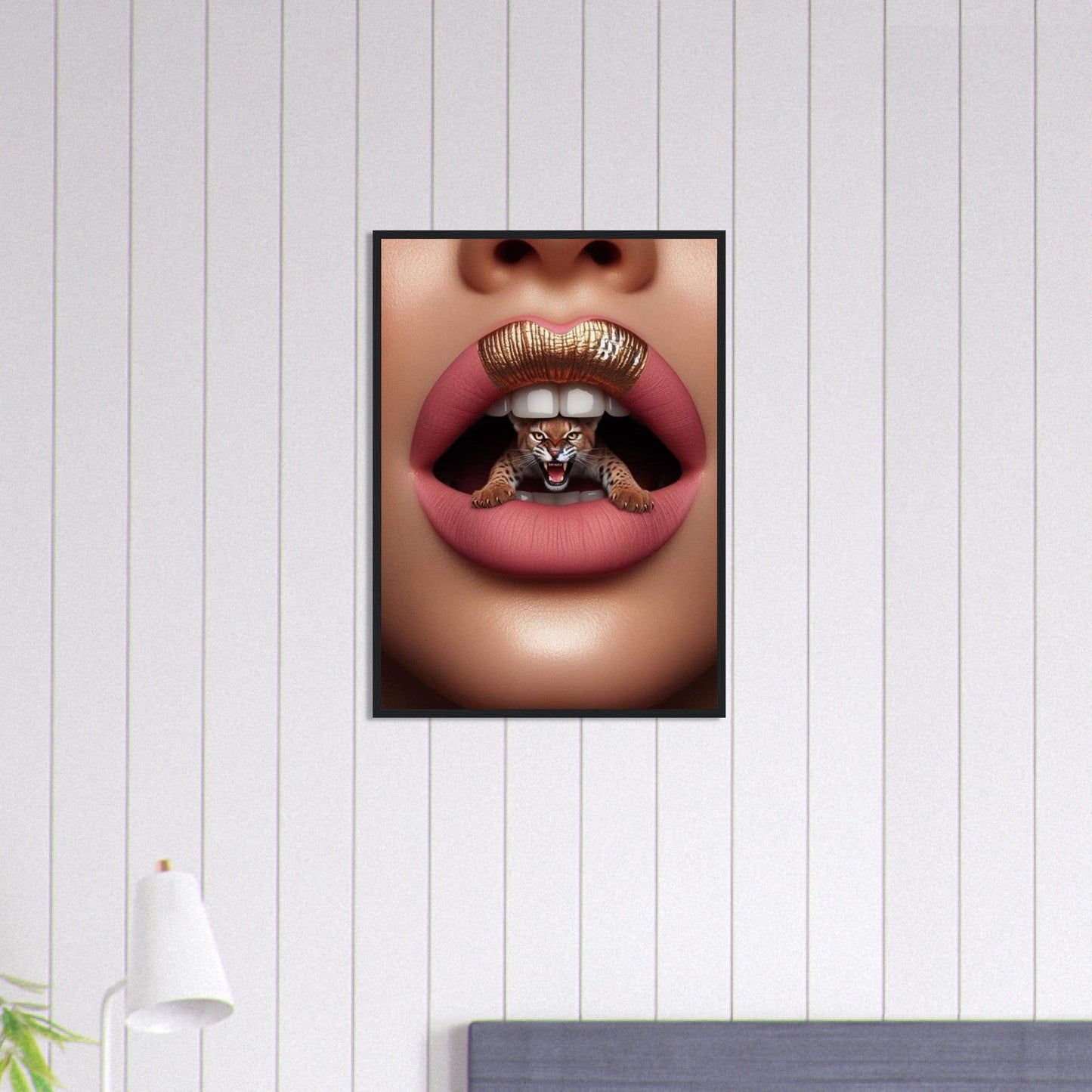 Canvanation Print Material 50x70 cm / 20x28″ Tableau Levres Tigres