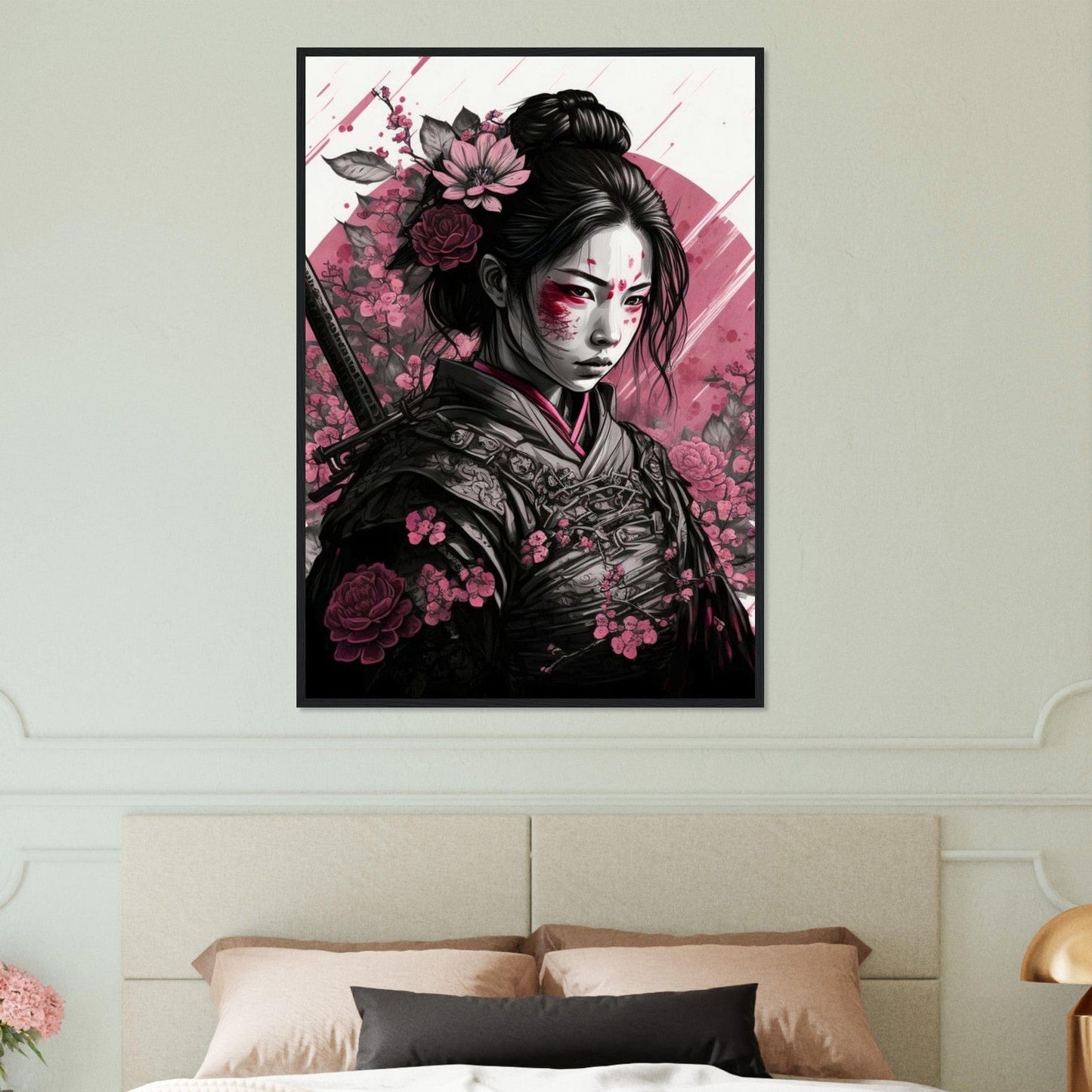 Canvanation Print Material 70x100 cm / 28x40″ Tableau Japon Vintage Geisha Horreur