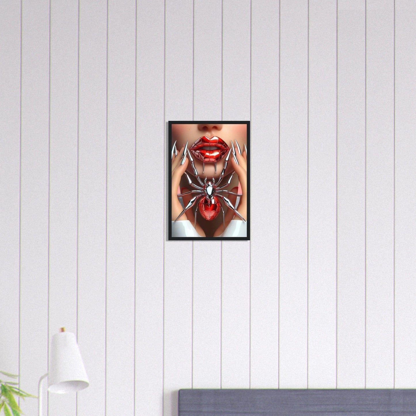Canvanation Print Material 30x45 cm / 12x18″ Tableau Levres Araigné