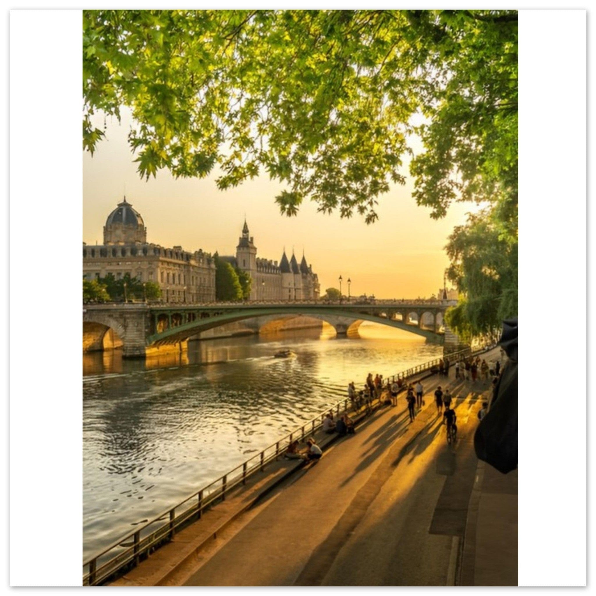 Canvanation Print Material 45x45 cm / 18x18″ Affiche Seine Paris