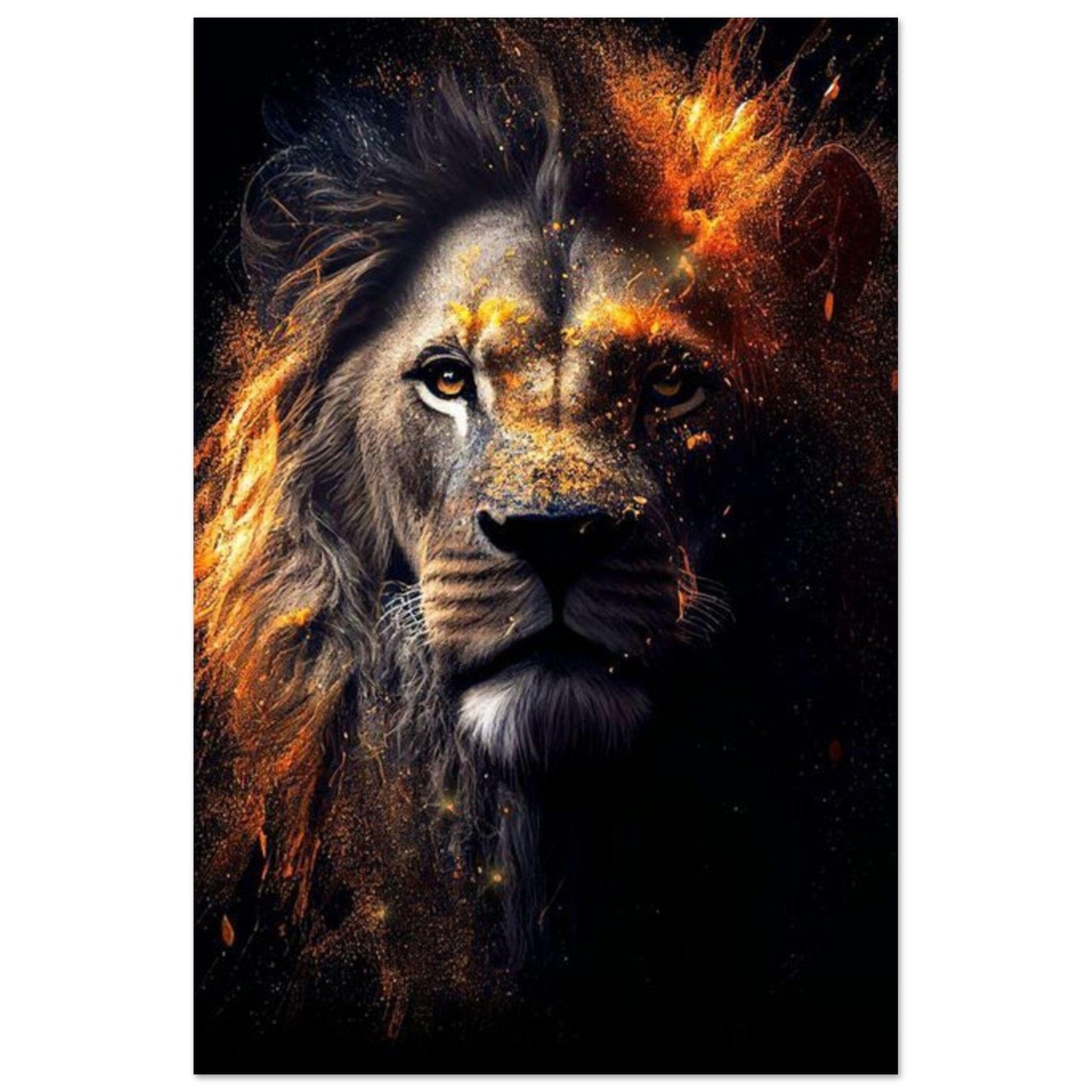 Canvanation Print Material 40x60 cm / 16x24″ Poster Lion Pop Art