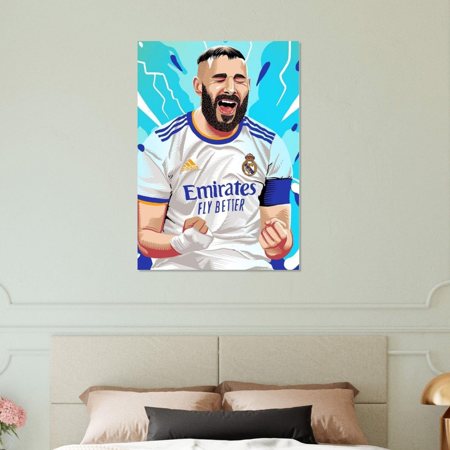 Gelato Print Material Poster Football Karim Benzema