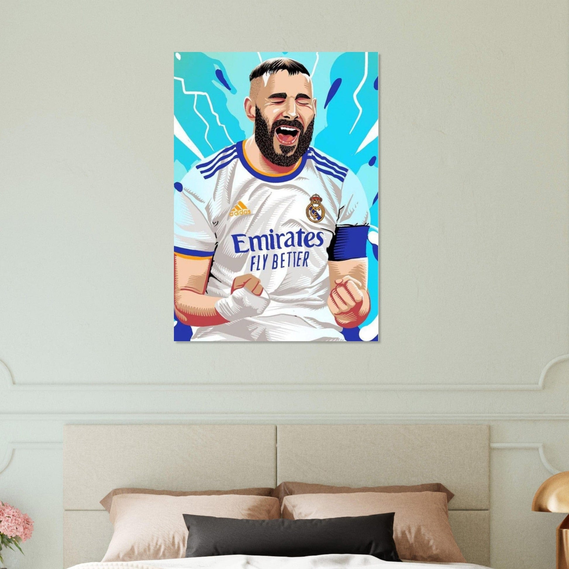 Gelato Print Material Poster Football Karim Benzema