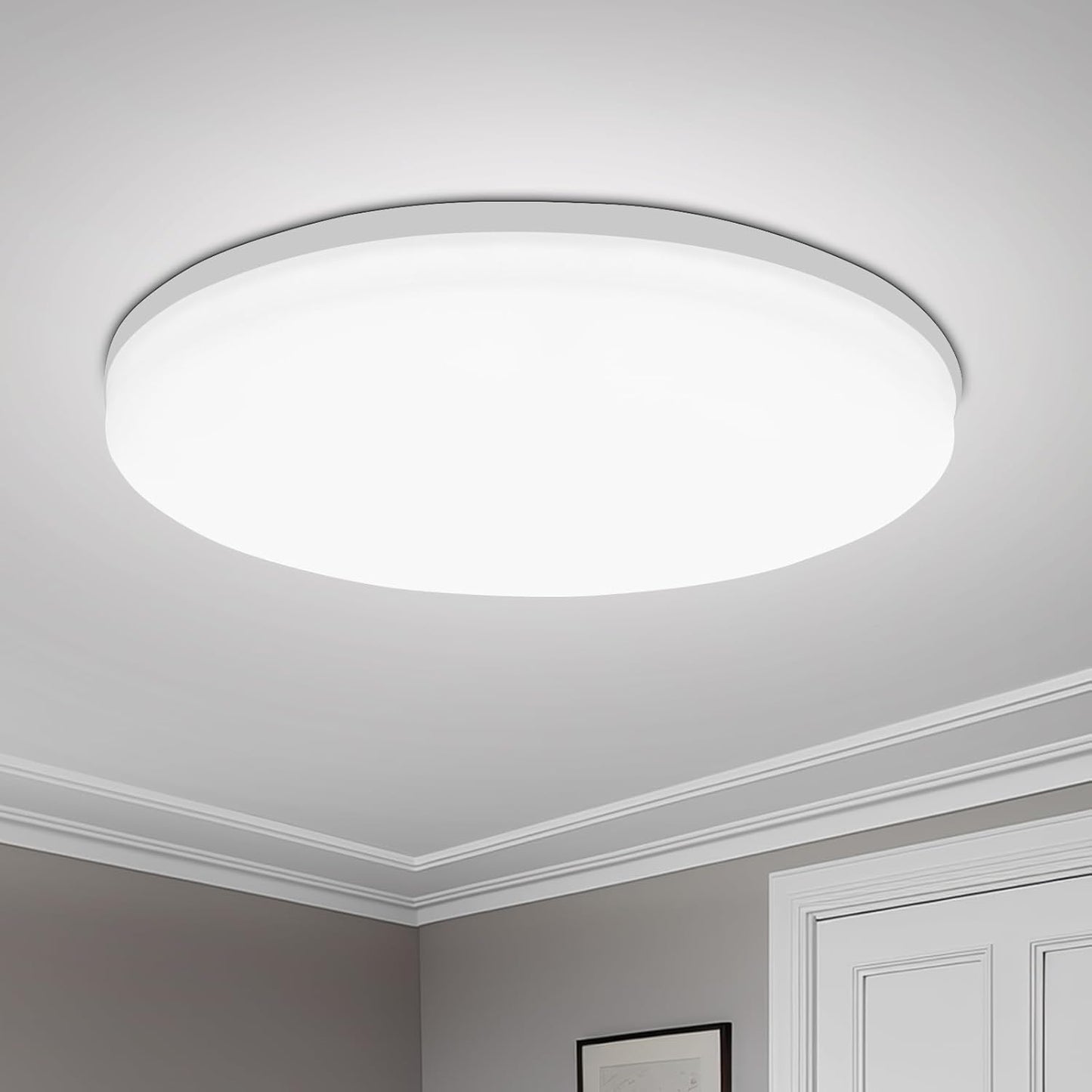 Canvanation Blanc 30cm Plafonnier LED Etanche
