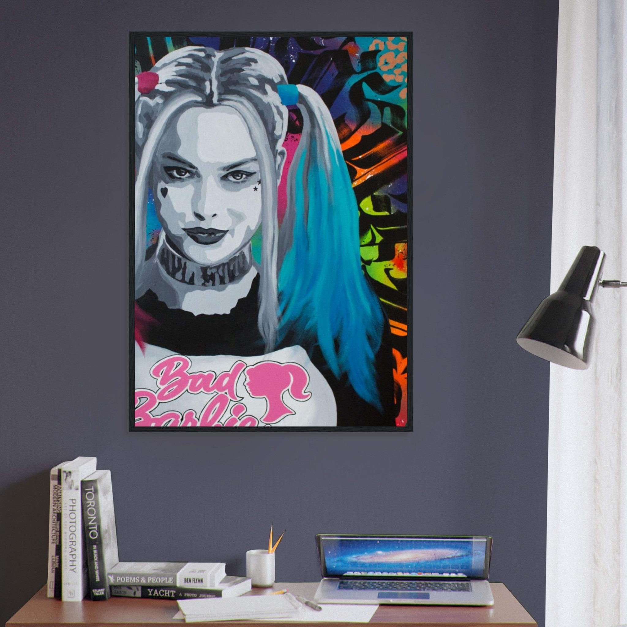 Canvanation Print Material Tableau Street Art Jocker Harley Quiin