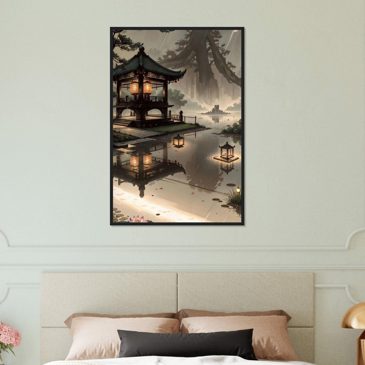 Canvanation Print Material 60x90 cm / 24x36″ Tableau Japon Paysage Luminaire
