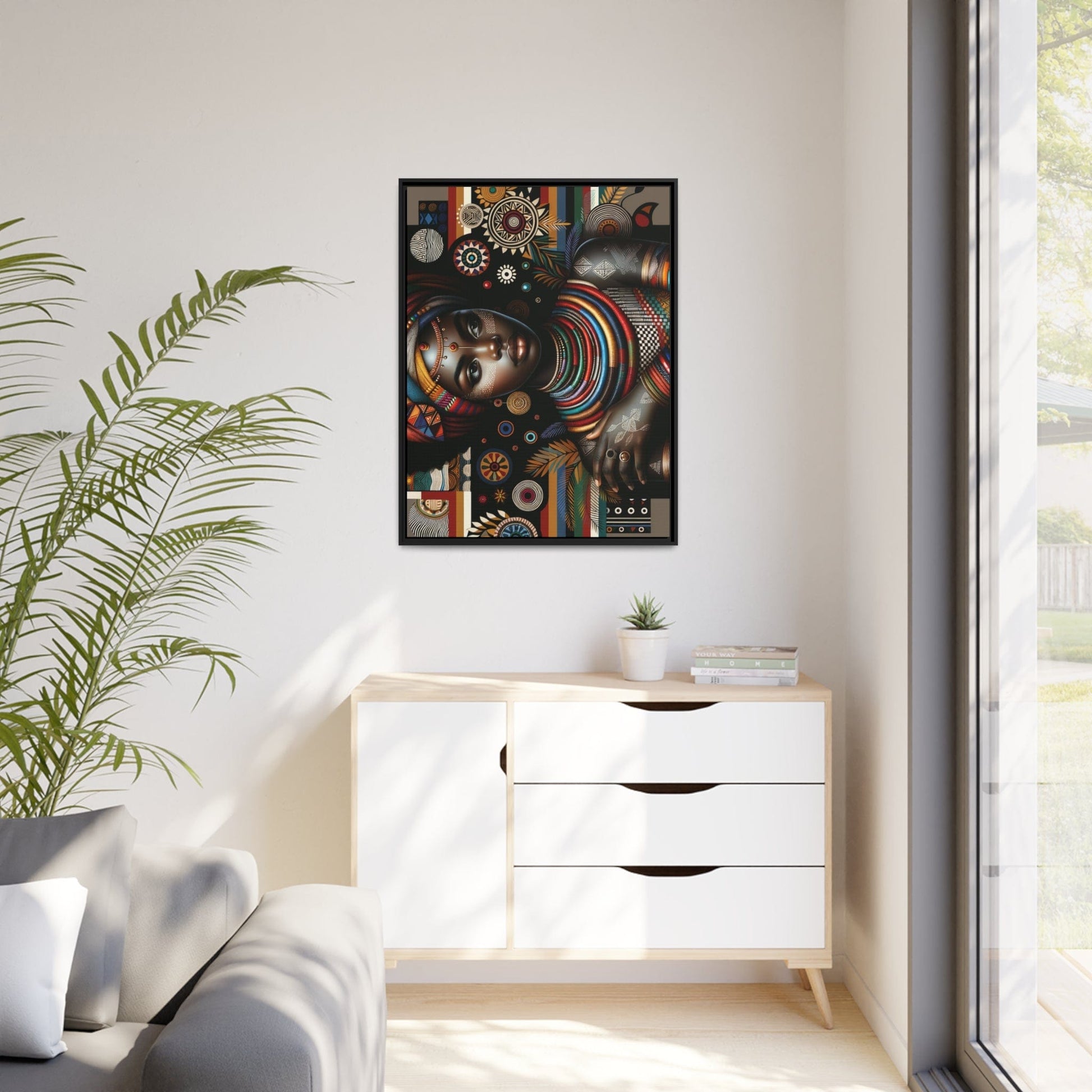Printify Canvas Tableau "La beauté authentique et la puissance des femmes africaines"