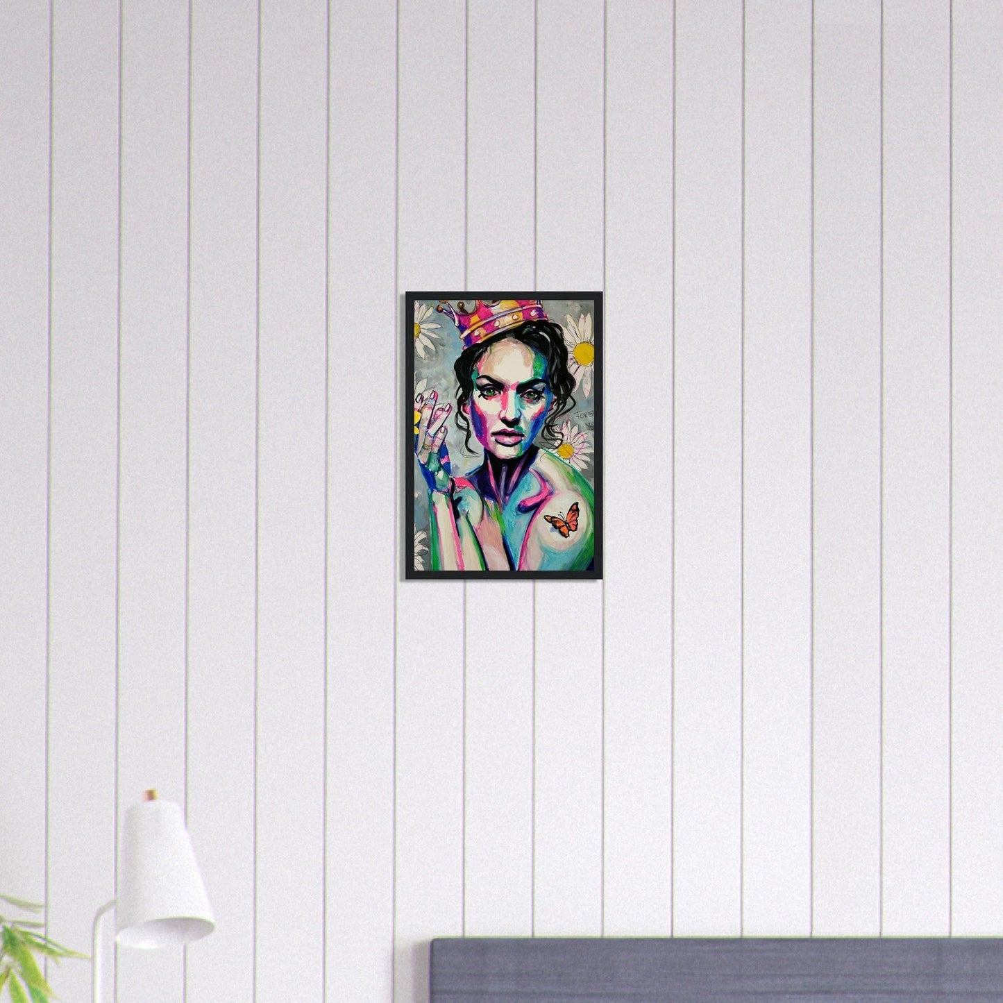 Canvanation Print Material 30x45 cm / 12x18″ Tableau Street Art Femme Avec Couronne