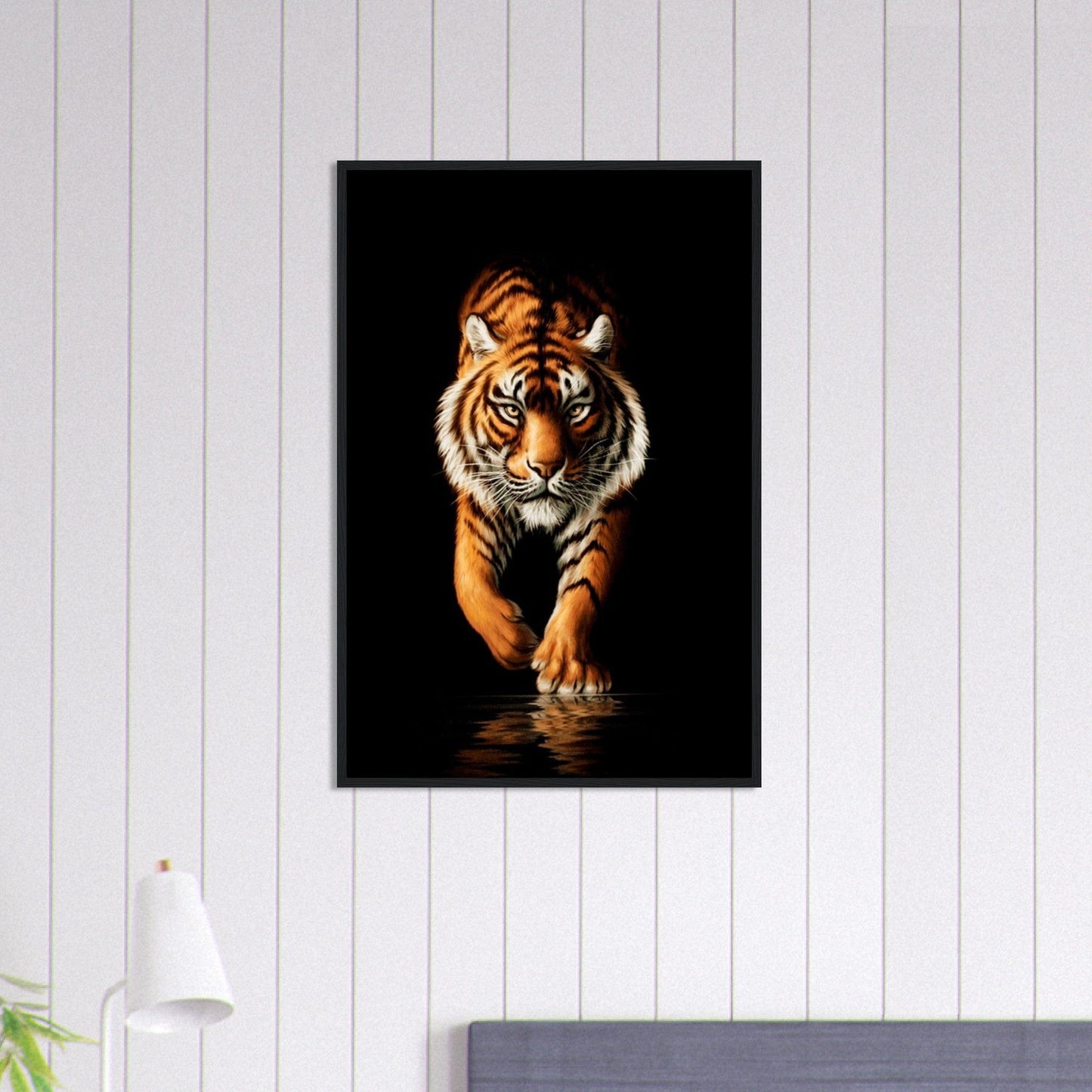 Canvanation Print Material 60x90 cm / 24x36″ Tableau Tigre Obscure