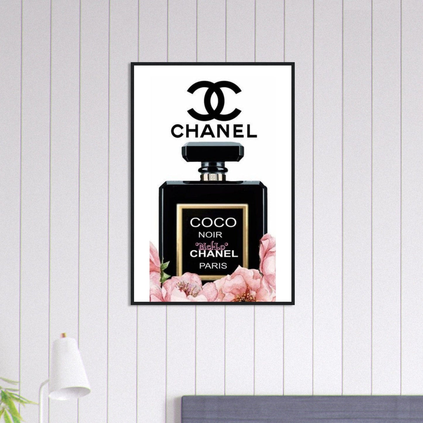 Canvanation Print Material 60x90 cm / 24x36″ Tableau Chanel Numéro 5 Blanc