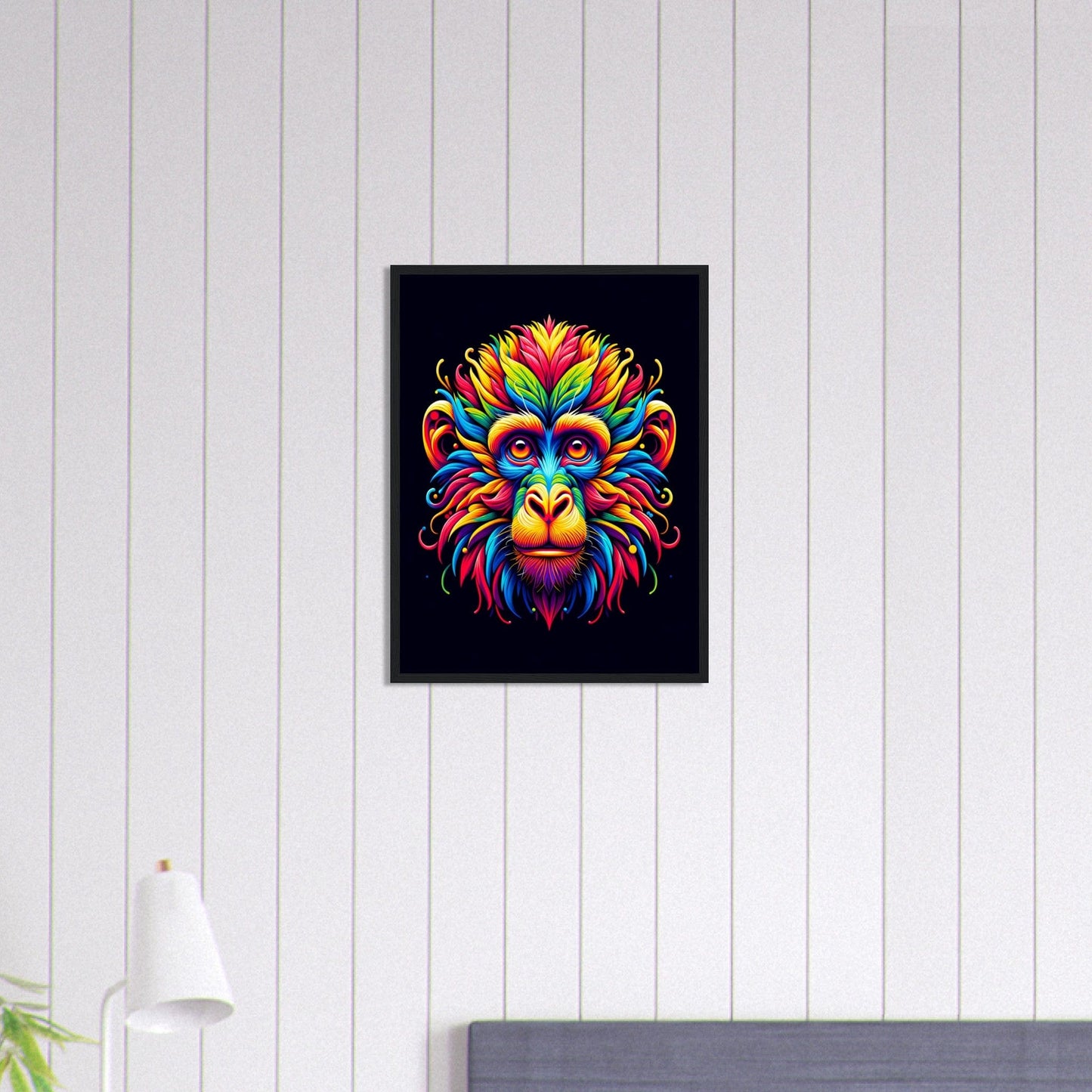 Canvanation Print Material 45x60 cm / 18x24″ Tableau Singe Pop Art Éclatante