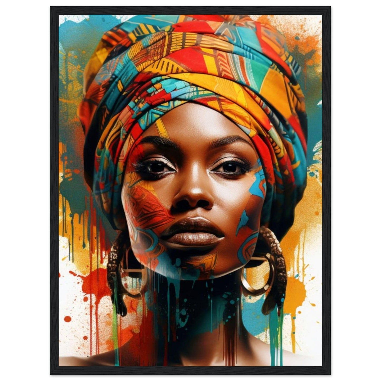 Canvanation Print Material peinture ethnique africaine