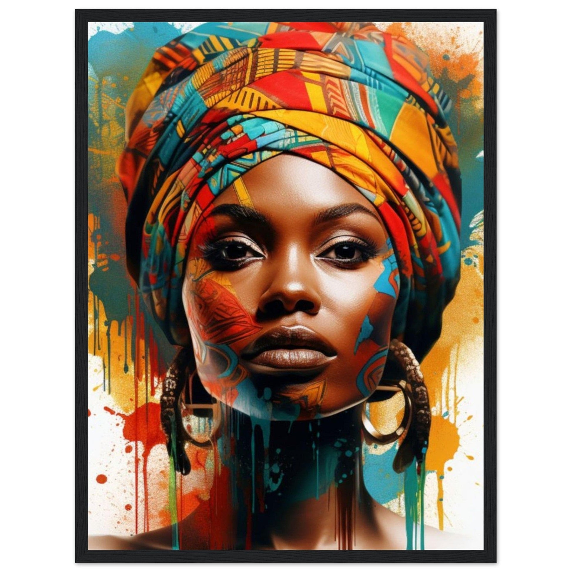 Canvanation Print Material peinture ethnique africaine