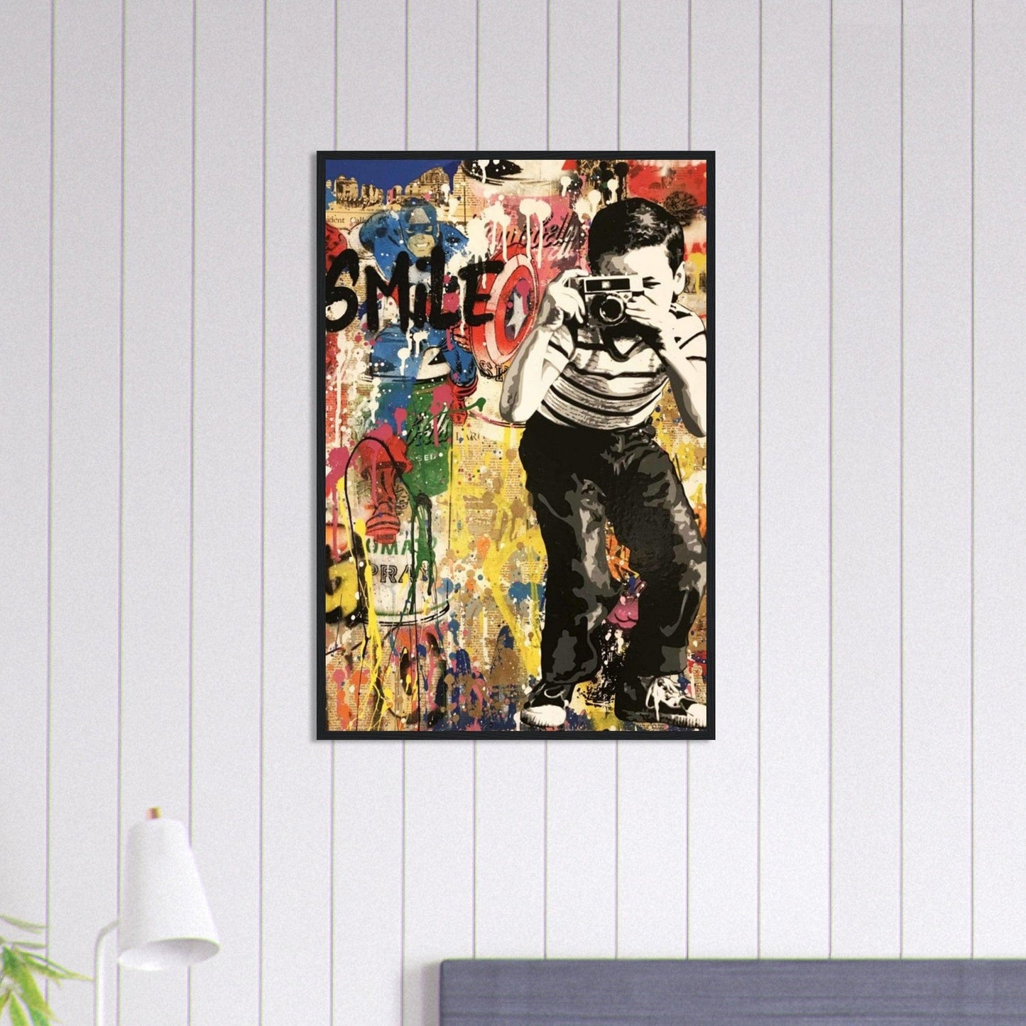 Canvanation Print Material 60x90 cm / 24x36″ Tableau Street Art Smile