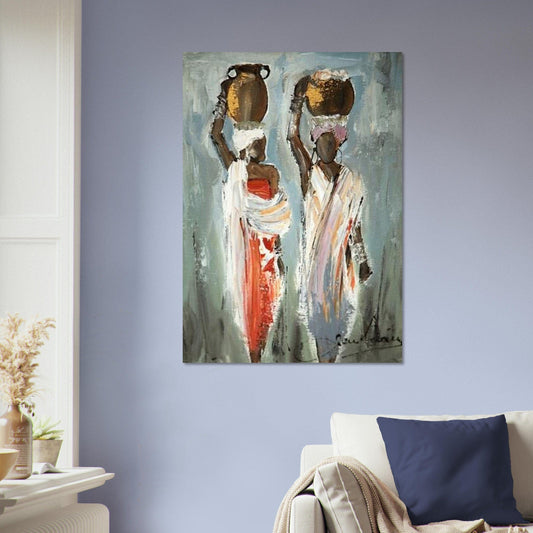 Gelato Print Material Affiche Africain Deux Personnes