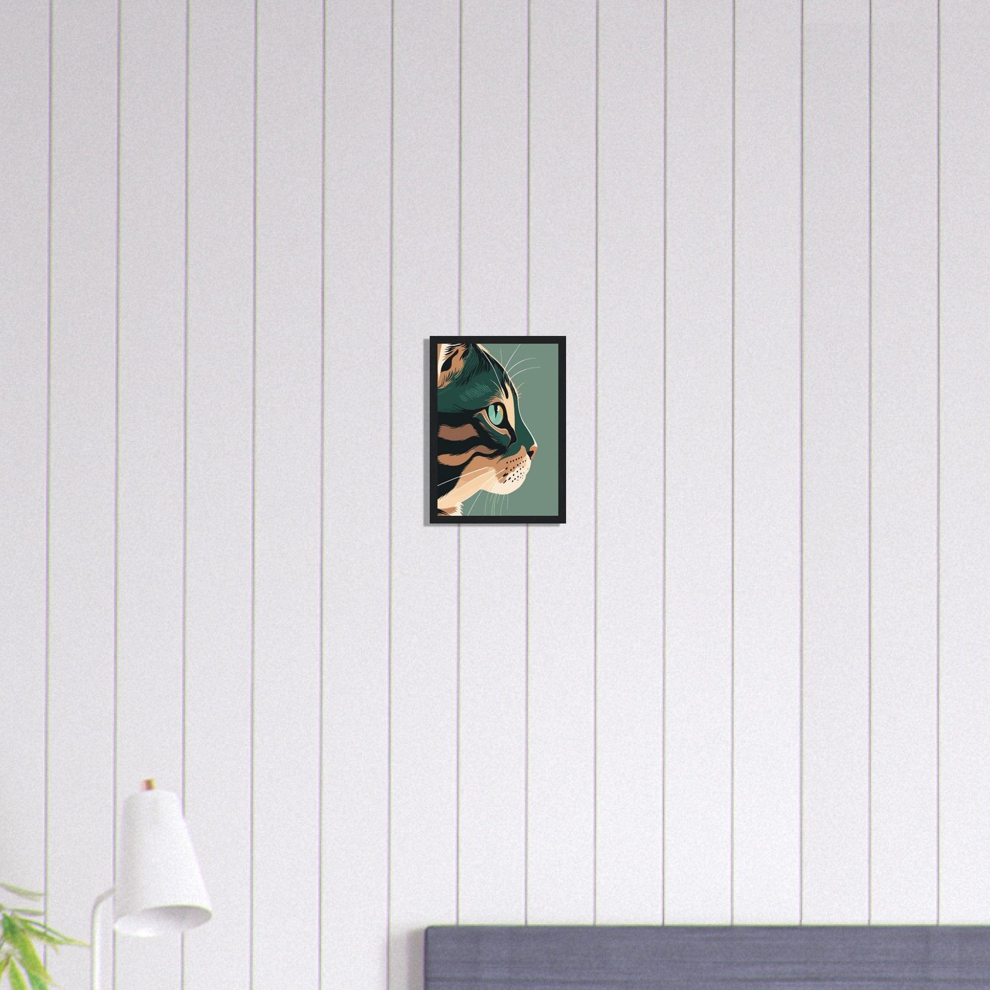 Canvanation Print Material A4 21x29.7 cm / 8x12″ Tableau Chat Pop Art Miaou Moderne