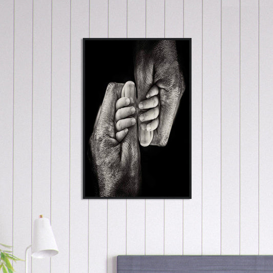 Canvanation Print Material 60x90 cm / 24x36″ Tableau Photo Noir Et Blanc-Couple