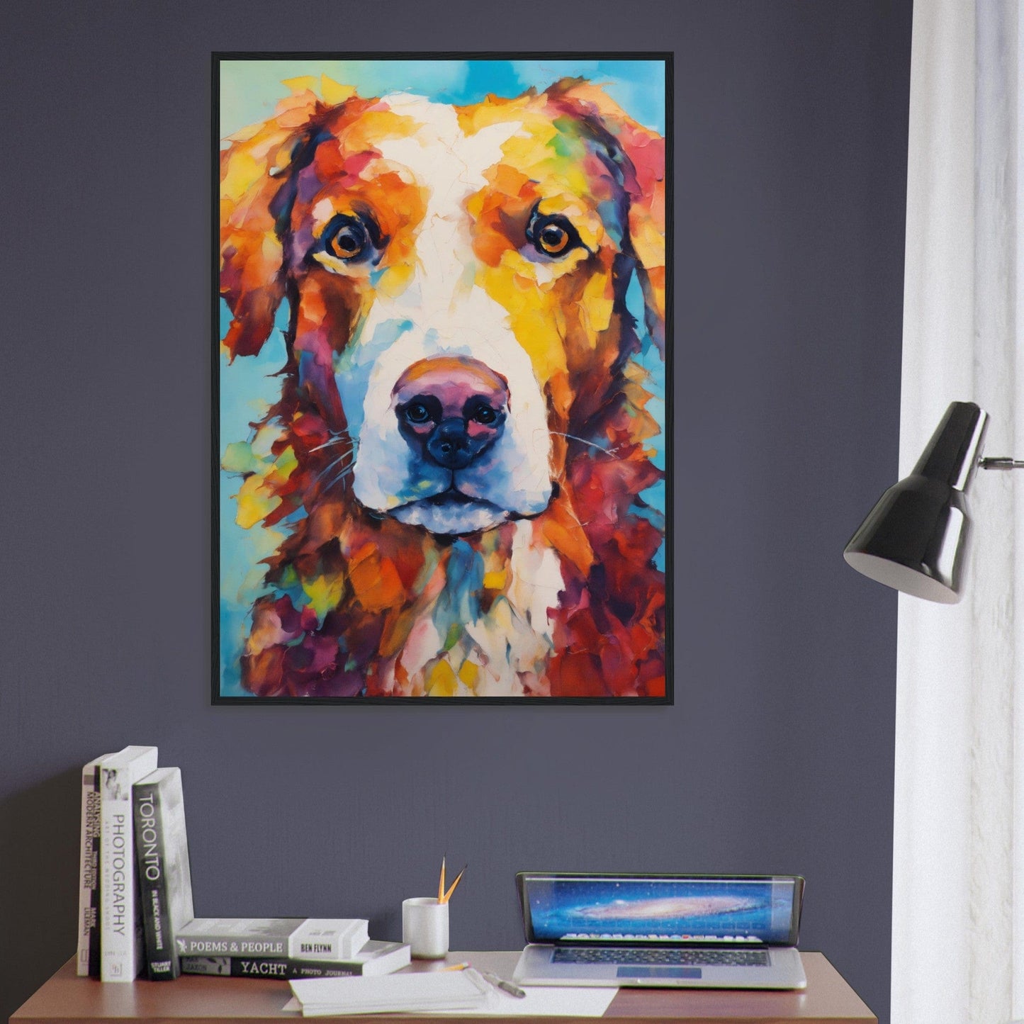 Canvanation Print Material Tableau Chien Ombre Fidèle