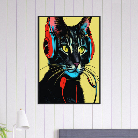 Canvanation Print Material 70x100 cm / 28x40″ Tableau Chat Charme En Silence