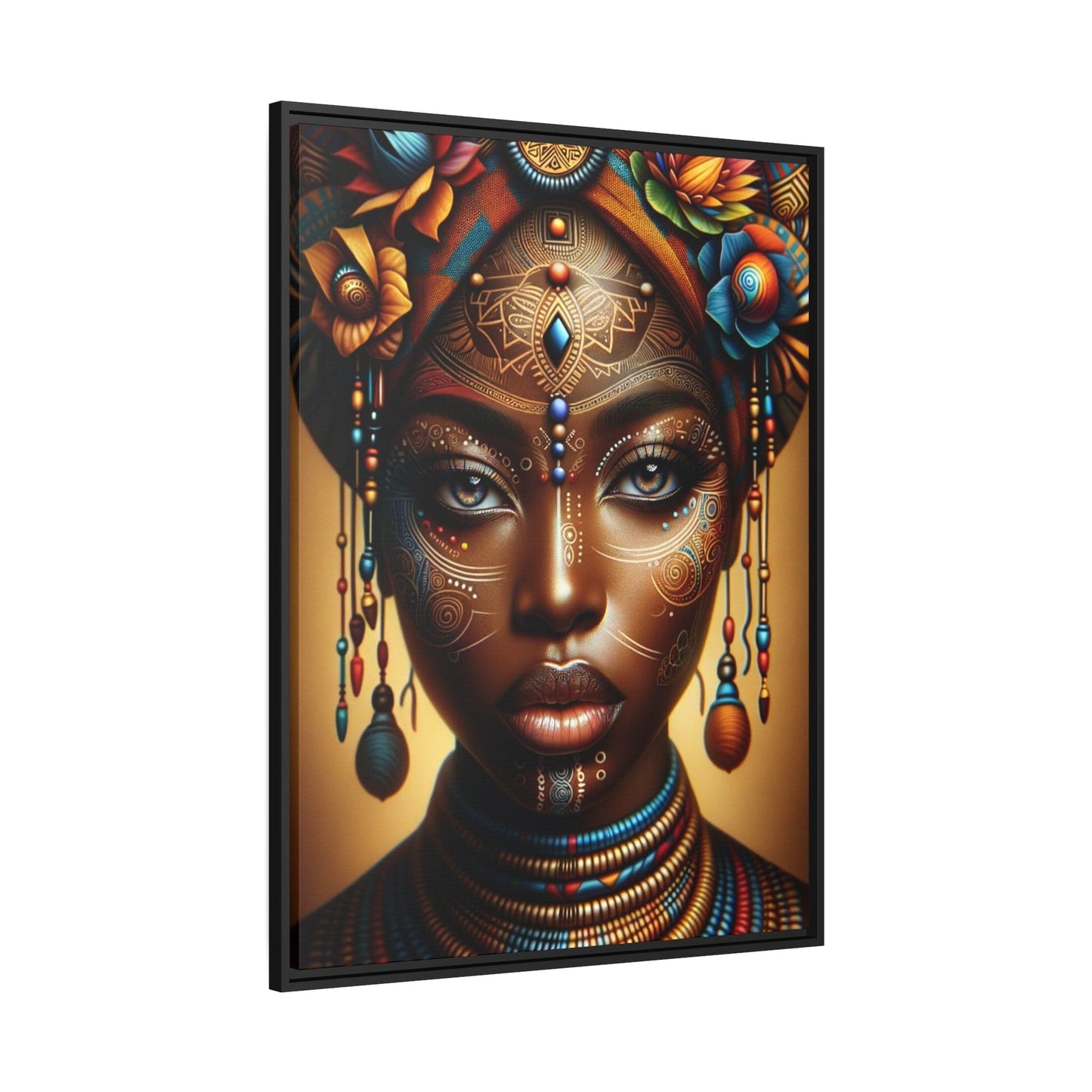 Printify Canvas Tableau La beauté intemporelle de la femme africaine