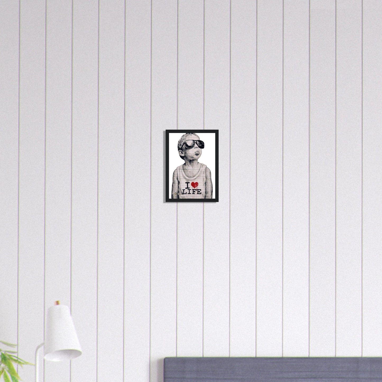 Canvanation Print Material A4 21x29.7 cm / 8x12″ Tableau Banksy I Love Life