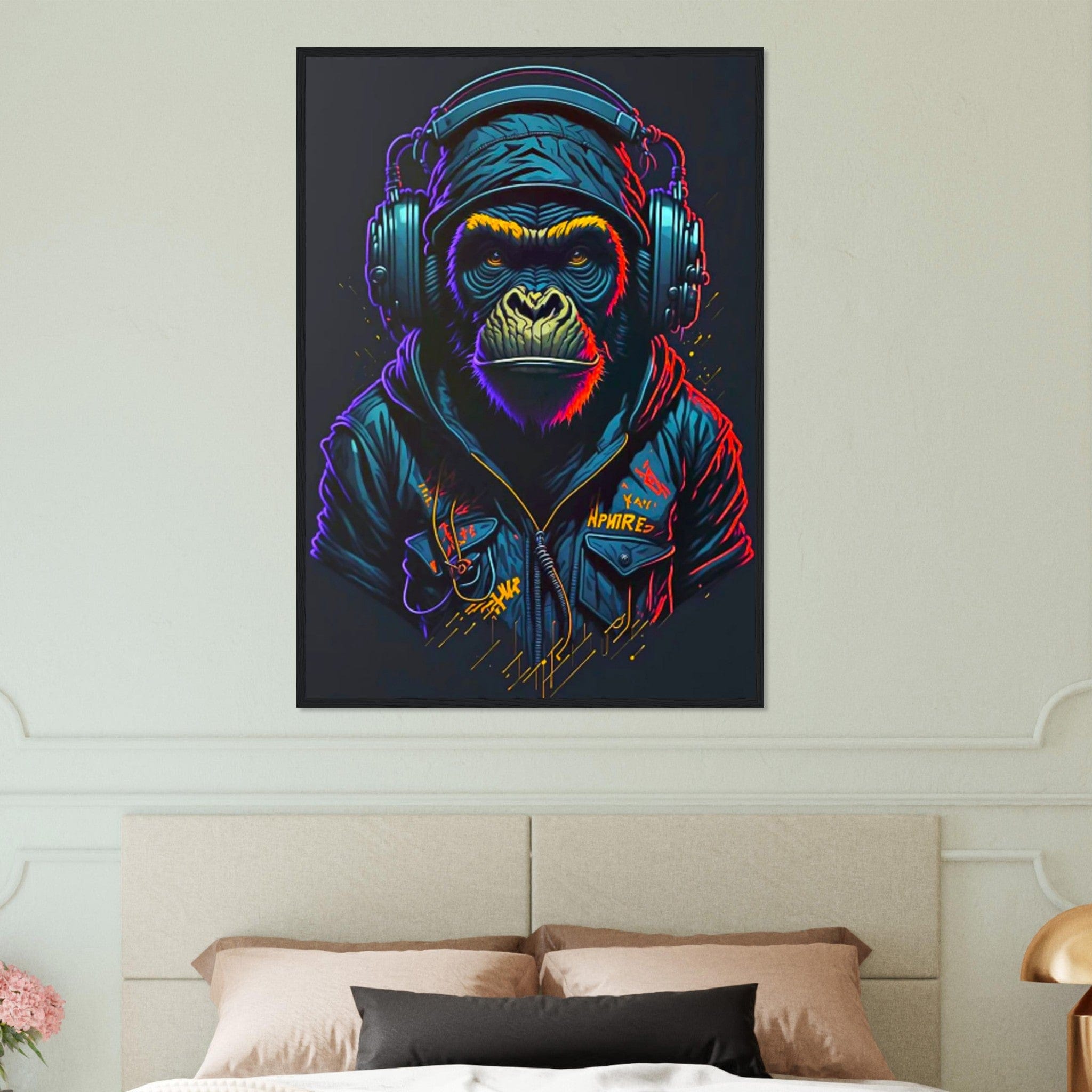 Canvanation Print Material Tableau Singe Homme Street Art
